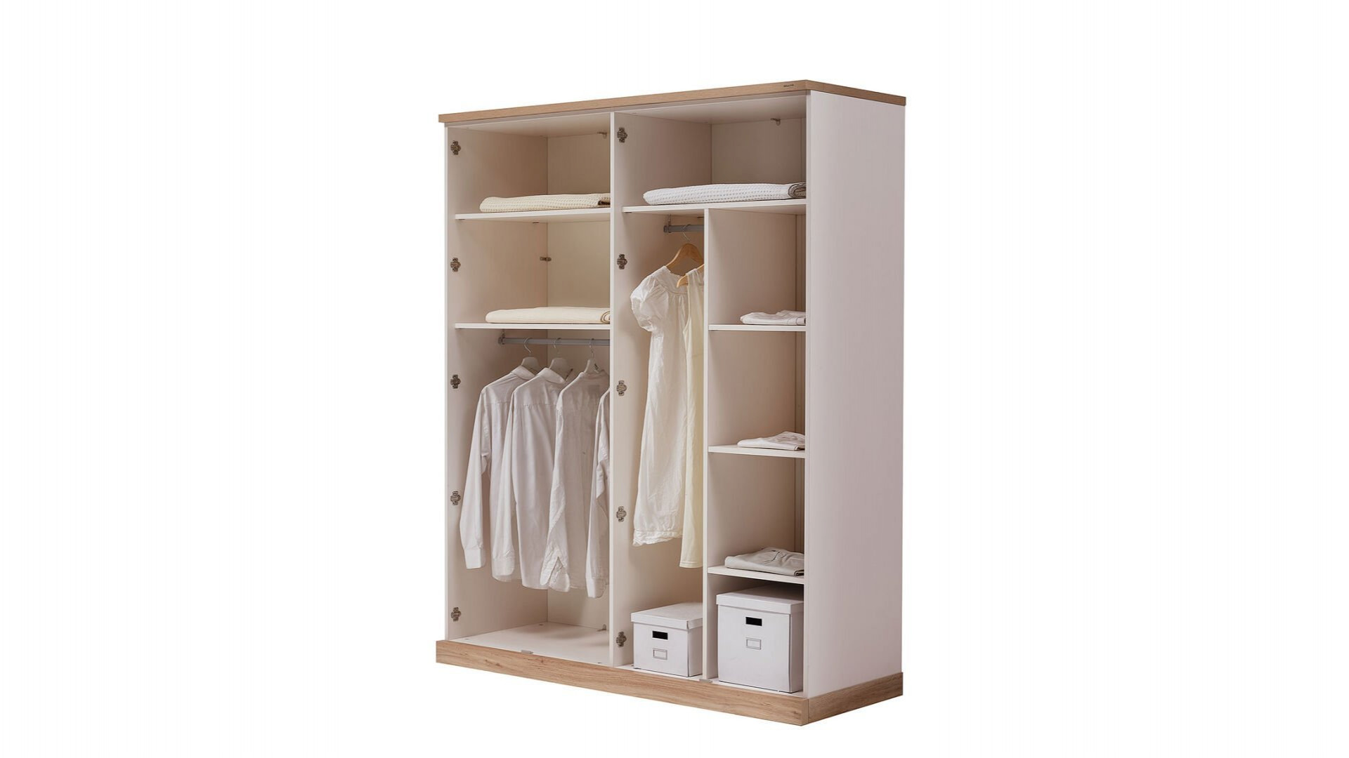 Boheems 4-türiger Kleiderschrank