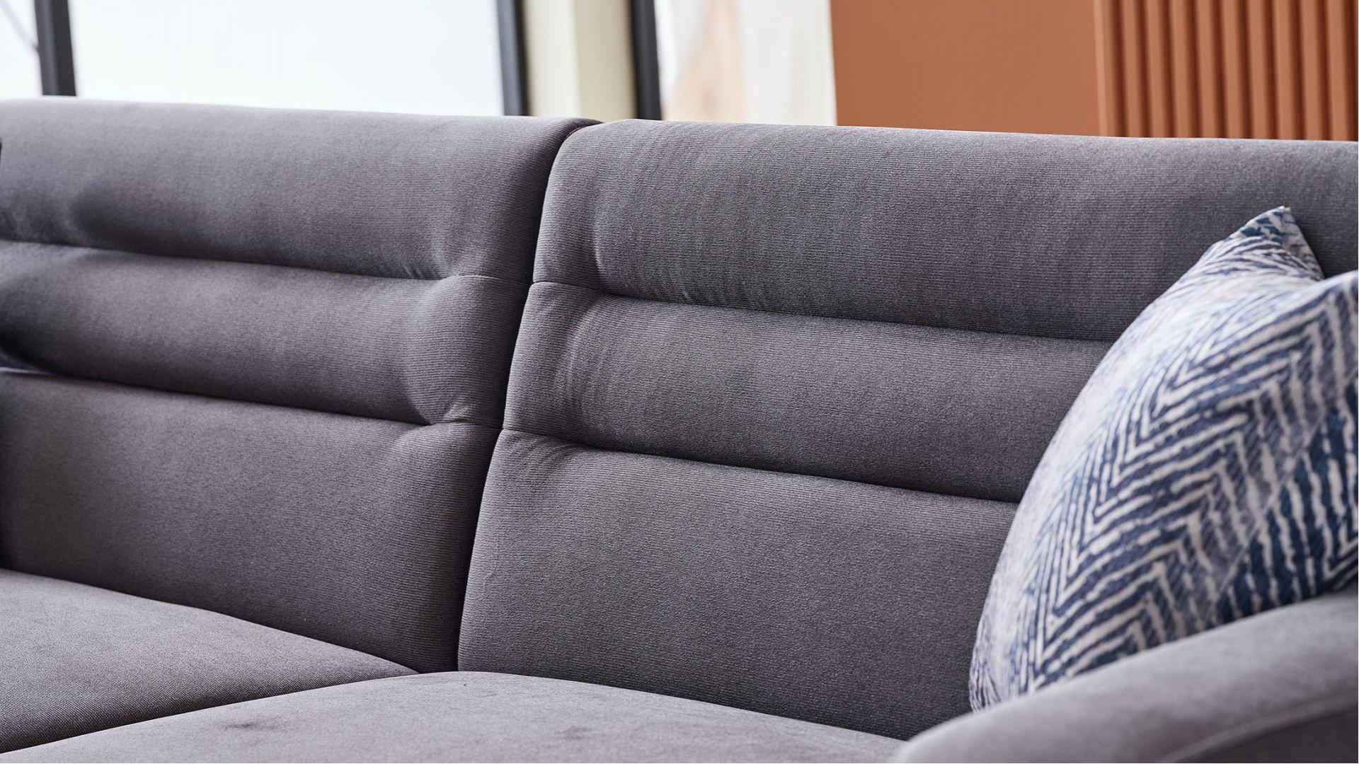 Majer 3er-Sofa - Anthrazit