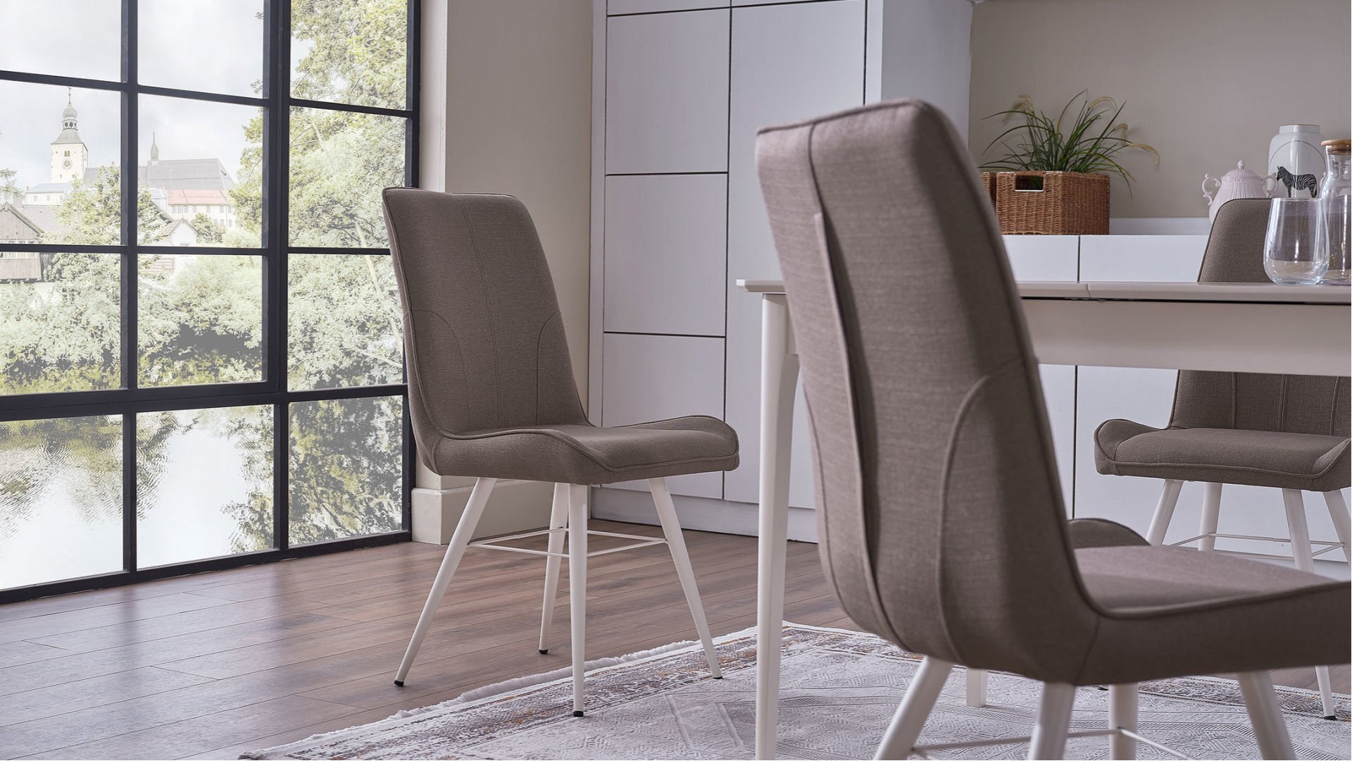 Kolin S Stuhl 2er-Set - Taupe