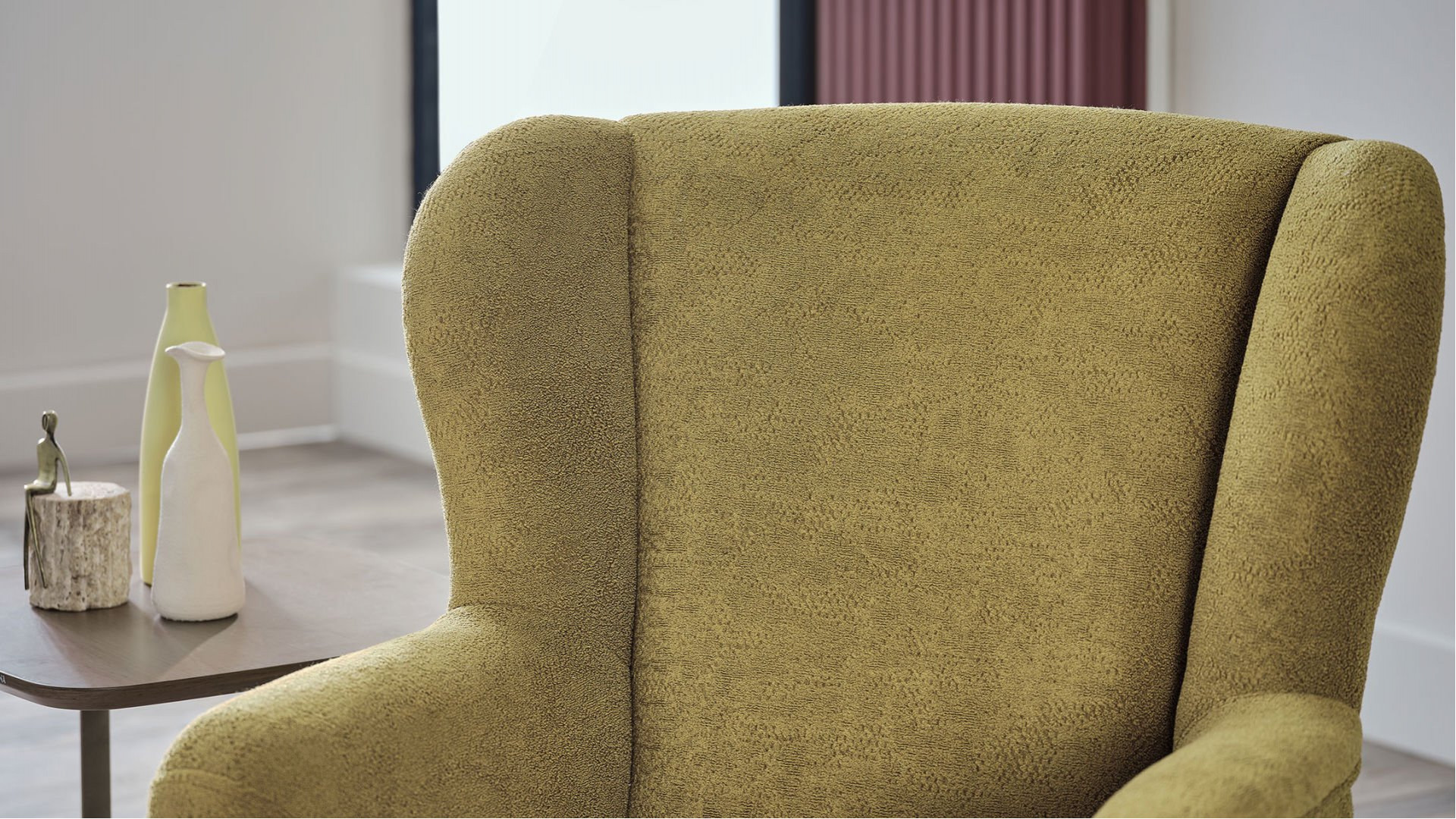 Atlanta Einzel-Drehstuhl - Senfgelb