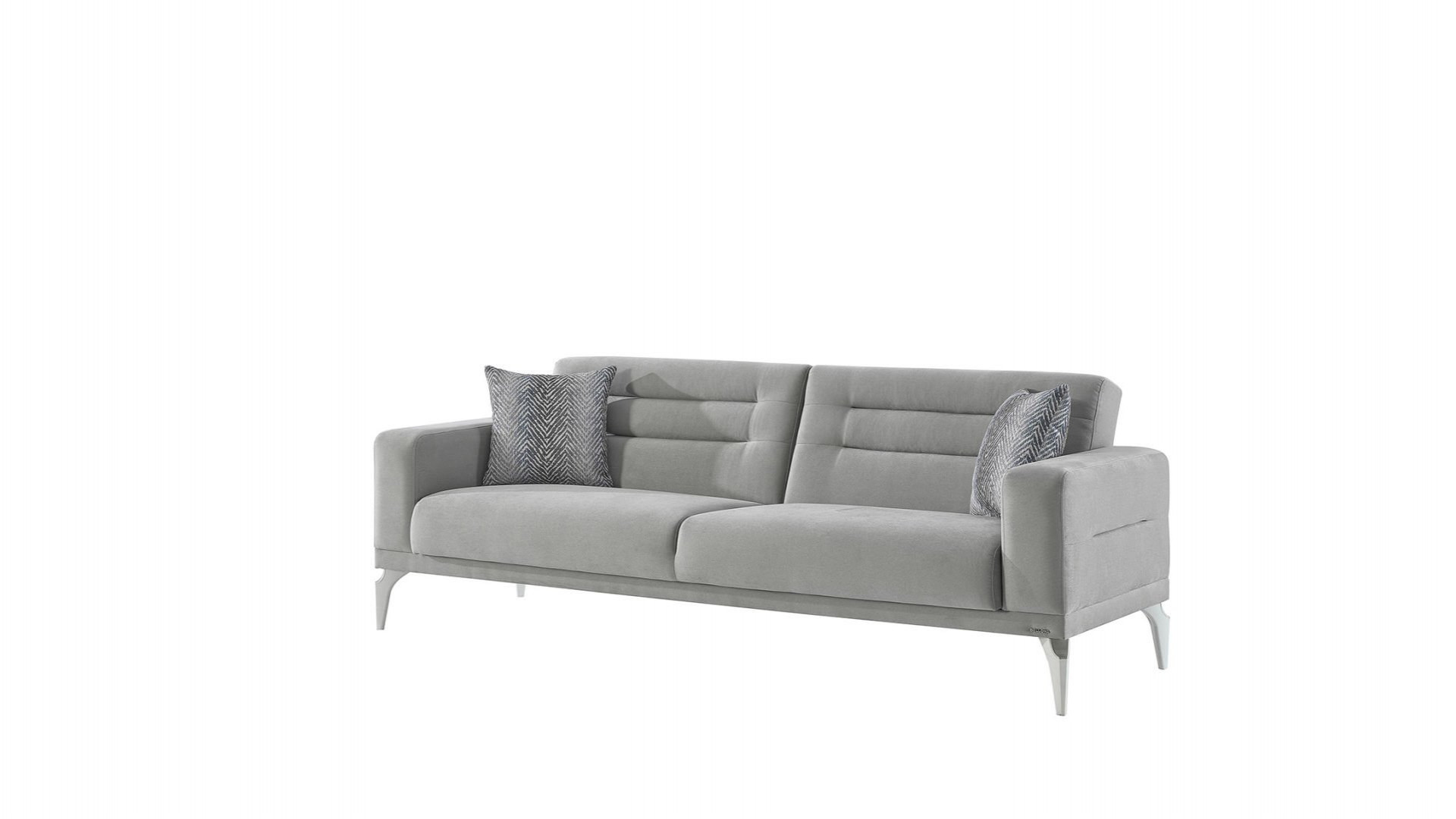 Majer 3er-Sofa - Grau