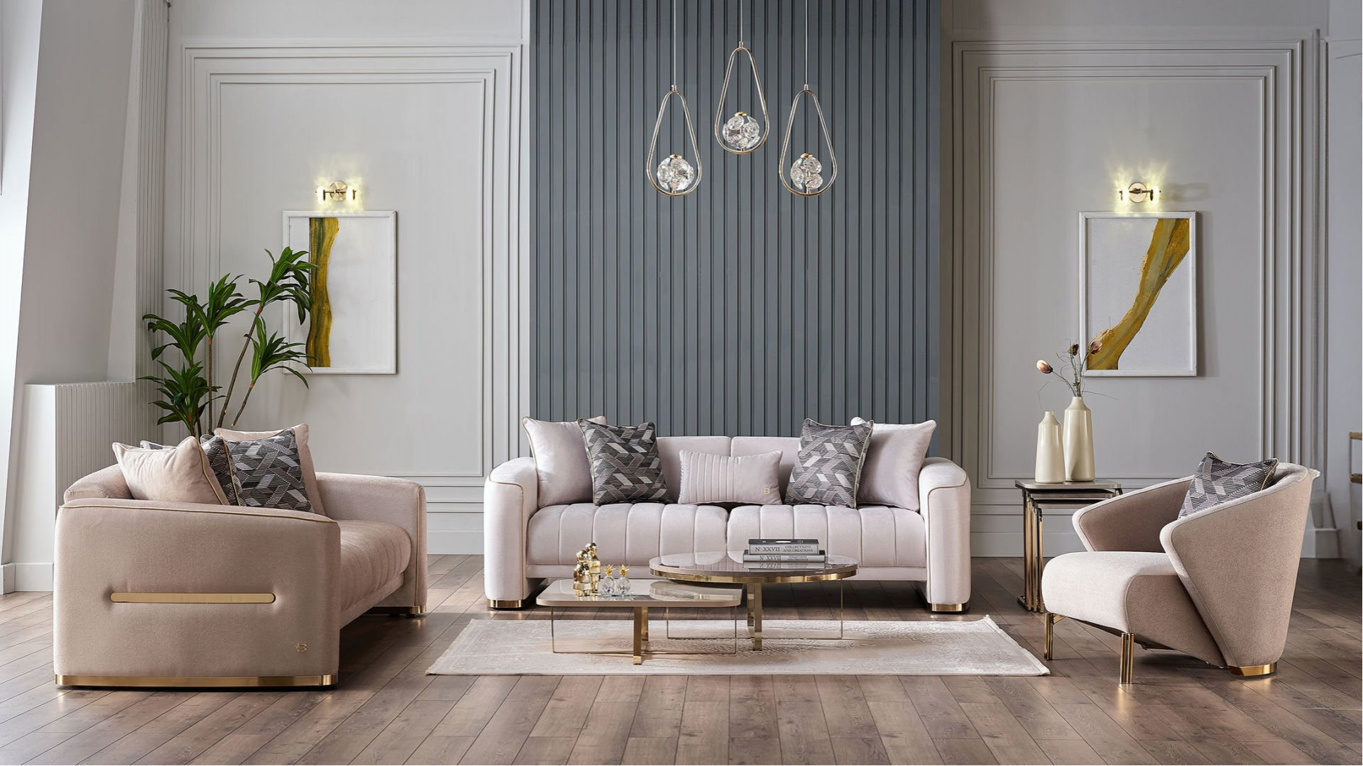 Veronica Einzel-Sofa - Vizon