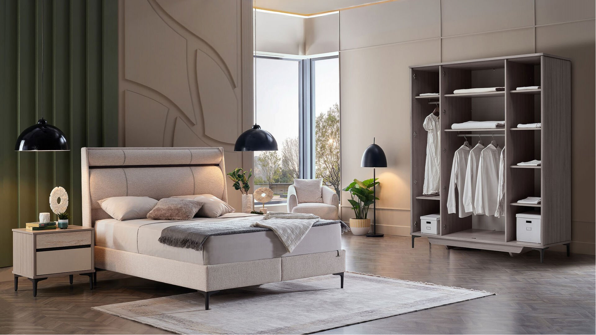 Mona 4-türiger Kleiderschrank