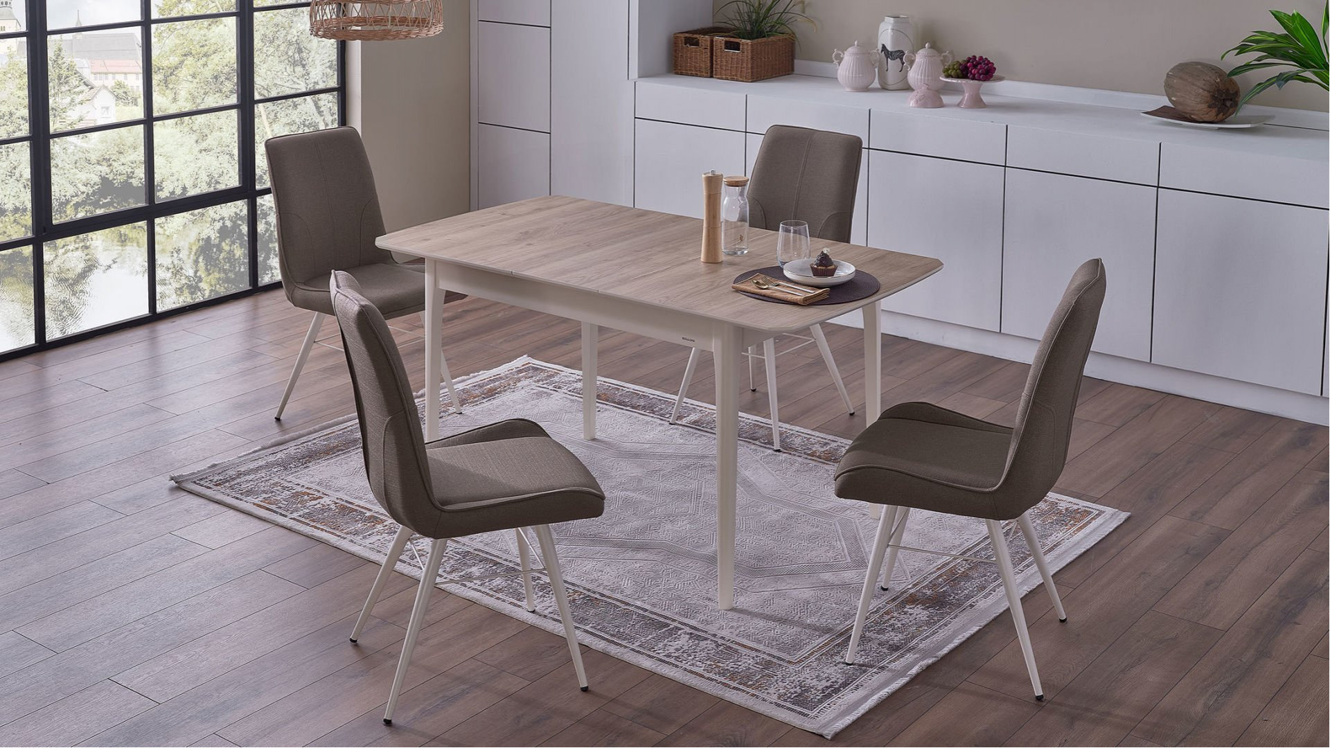 Kolin S Stuhl 2er-Set - Taupe