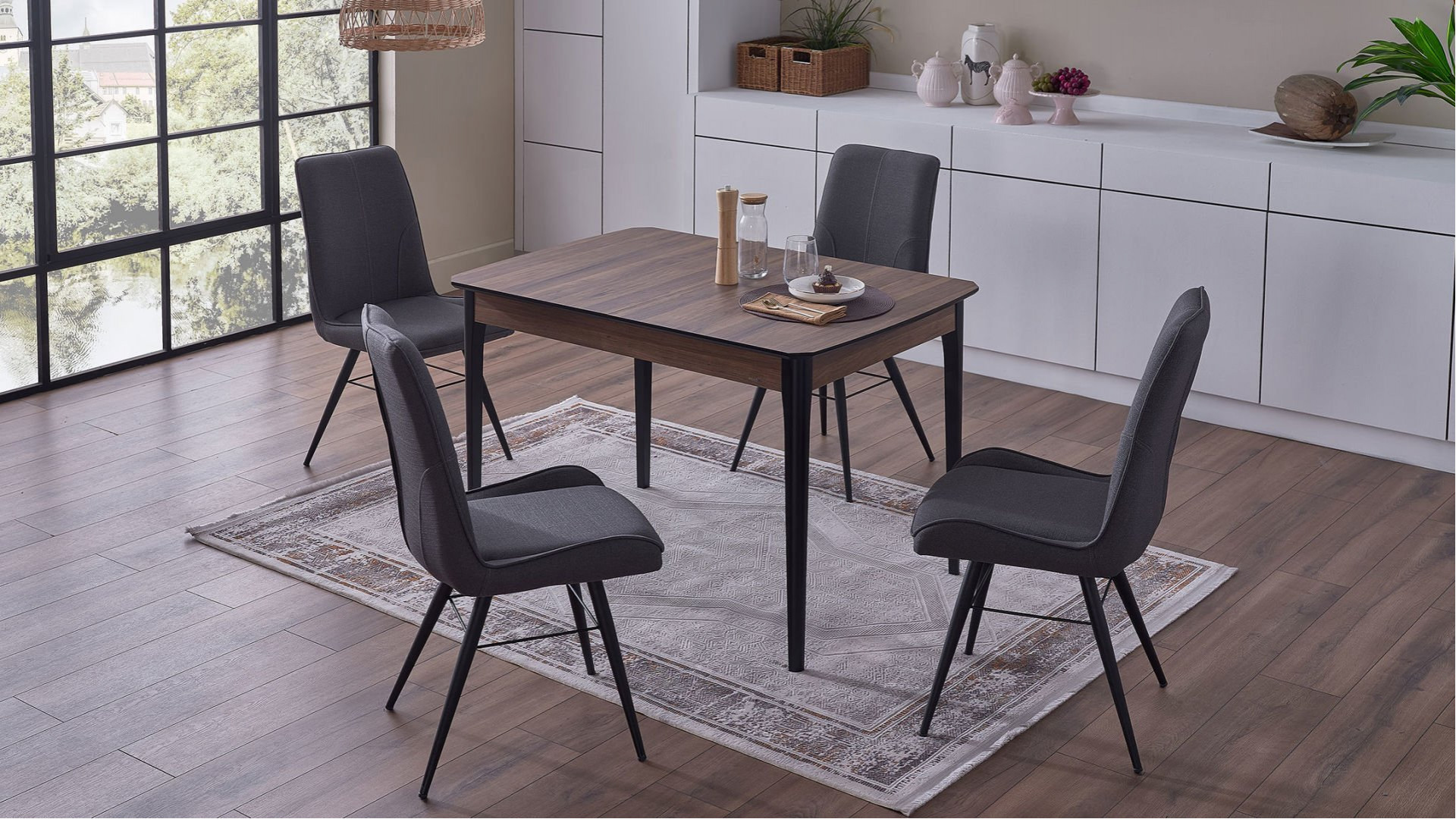 Kolin S Stuhl 2er-Set - Anthrazit