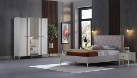 Palermo 4-türiger Kleiderschrank Schlafzimmer-Set