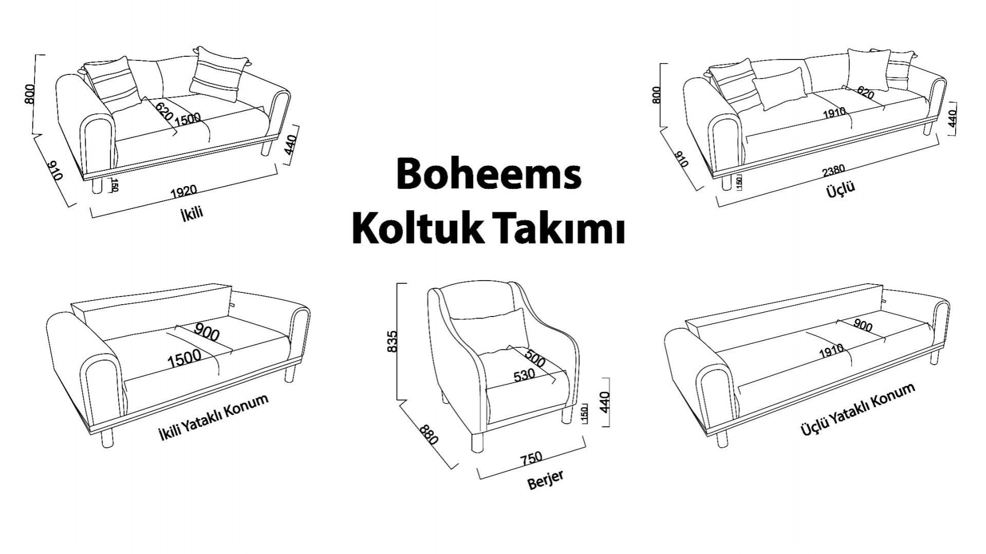 Boheems Sitzgruppe