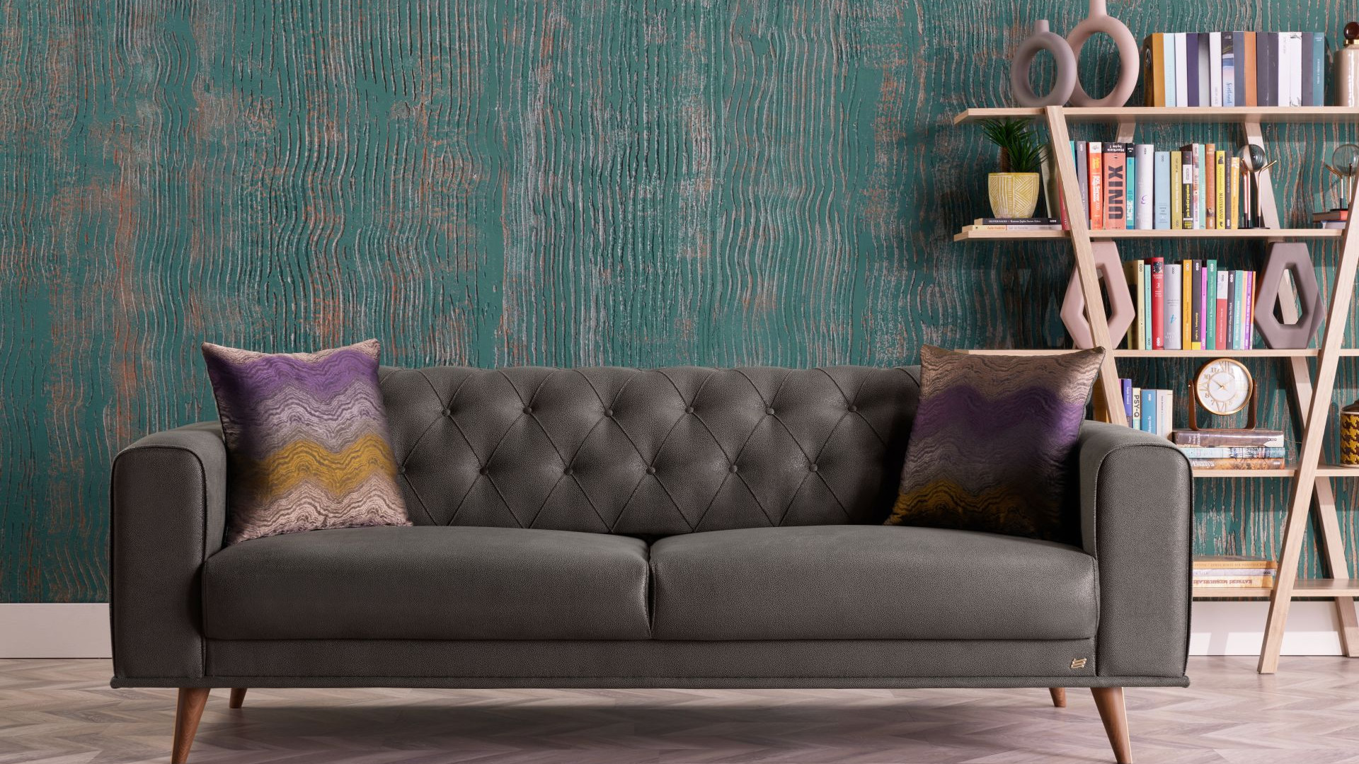 Diego 3-Sitzer Sofa mit Steppung