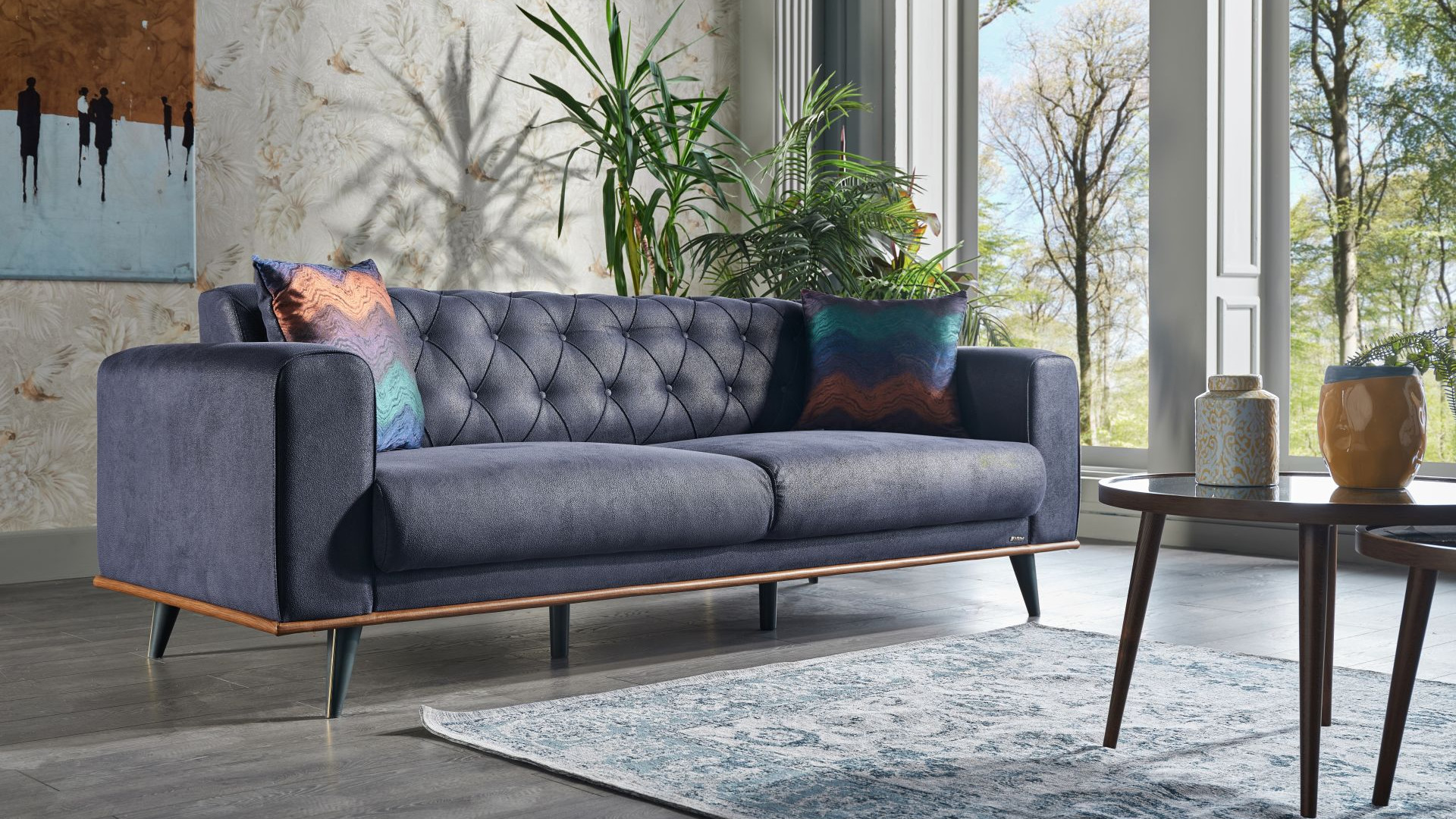 Diego 3-Sitzer Sofa mit Steppung