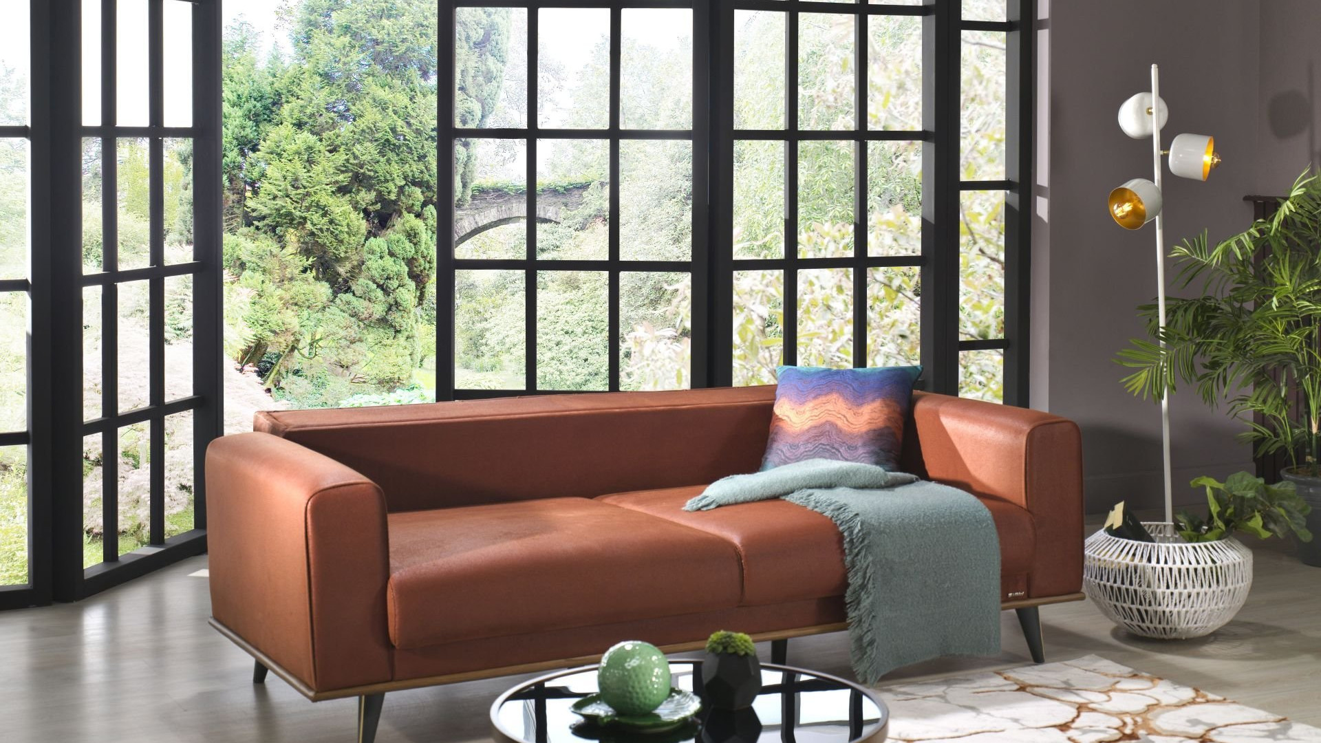 Diego 3-Sitzer Sofa mit Steppung