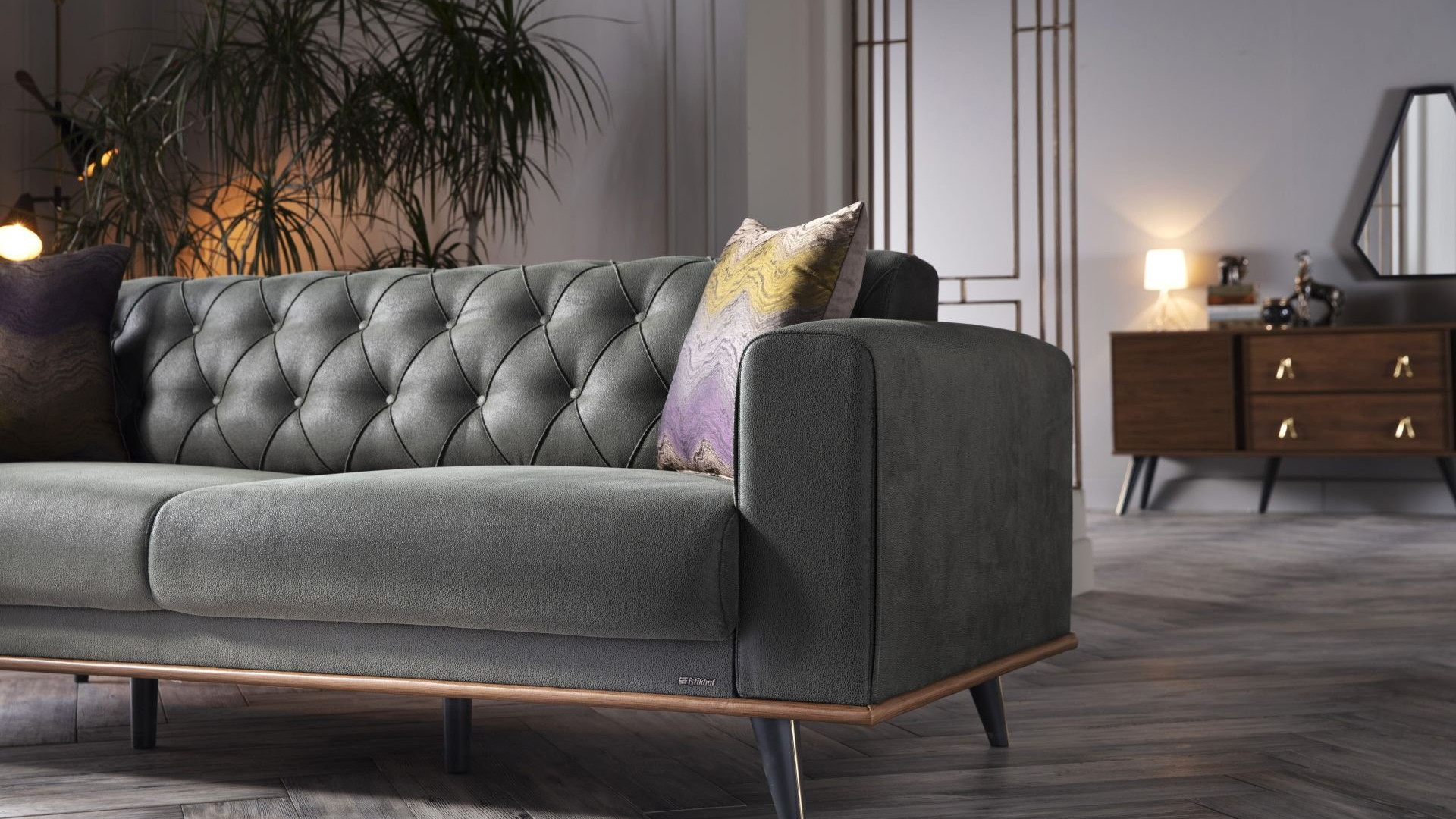 Diego 3-Sitzer Sofa mit Steppung