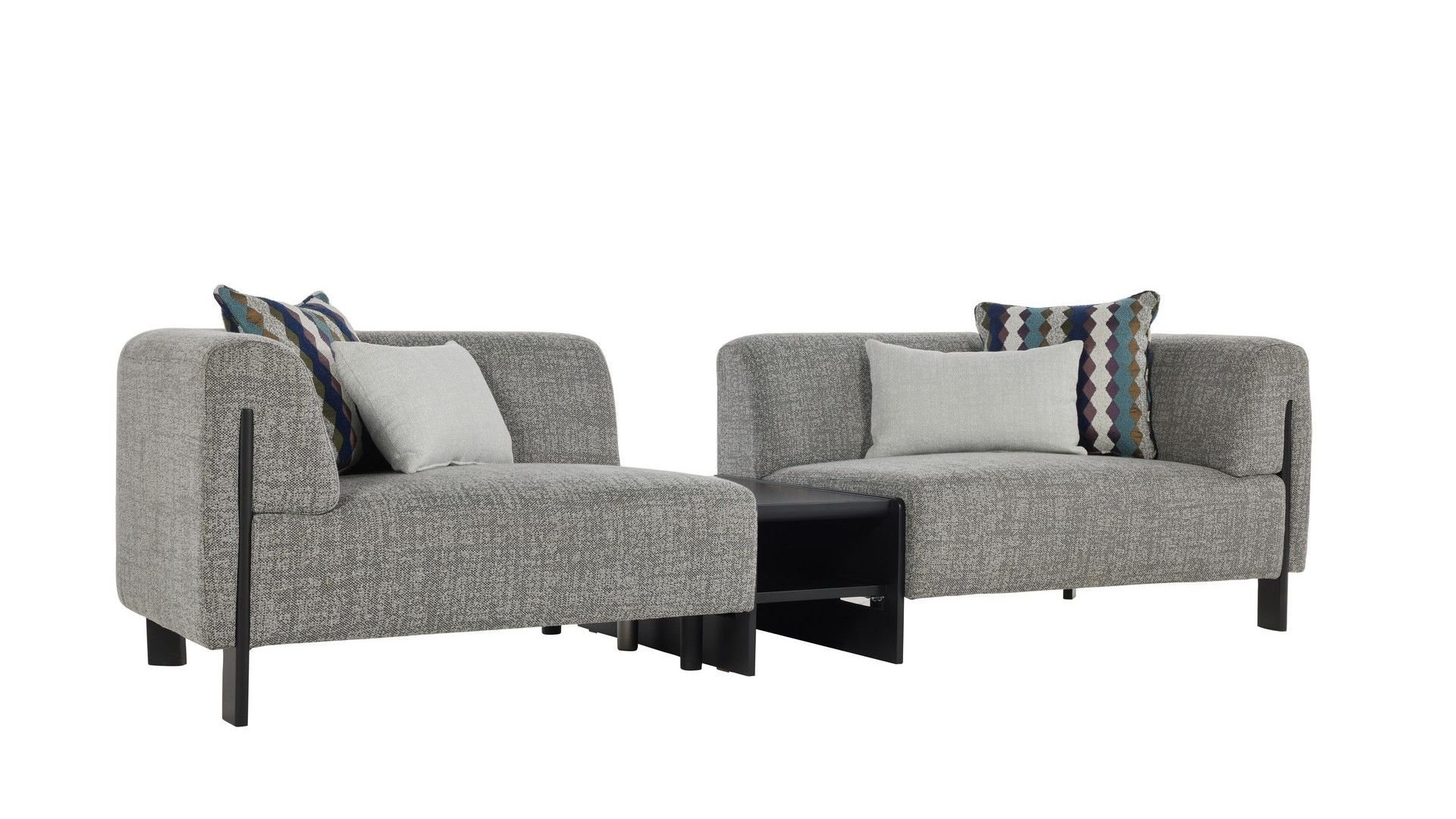 Dora 3-Sitzer Sofa mit Beistelltisch