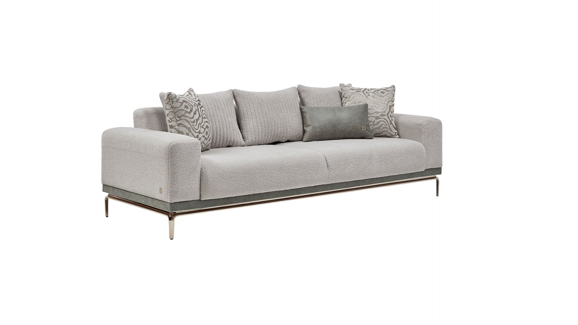 Estella 3er-Sofa - Creme