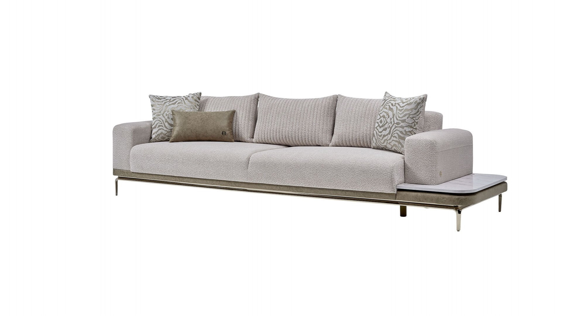 Estella 4er Links Sofa - Creme