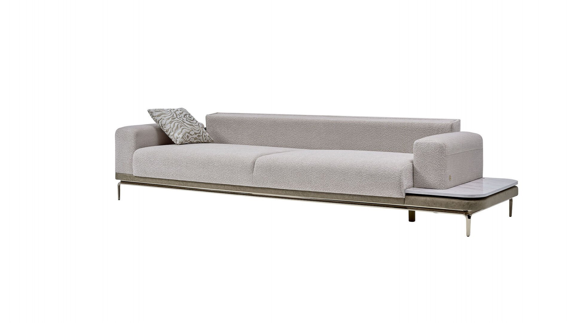 Estella 4er Links Sofa - Creme