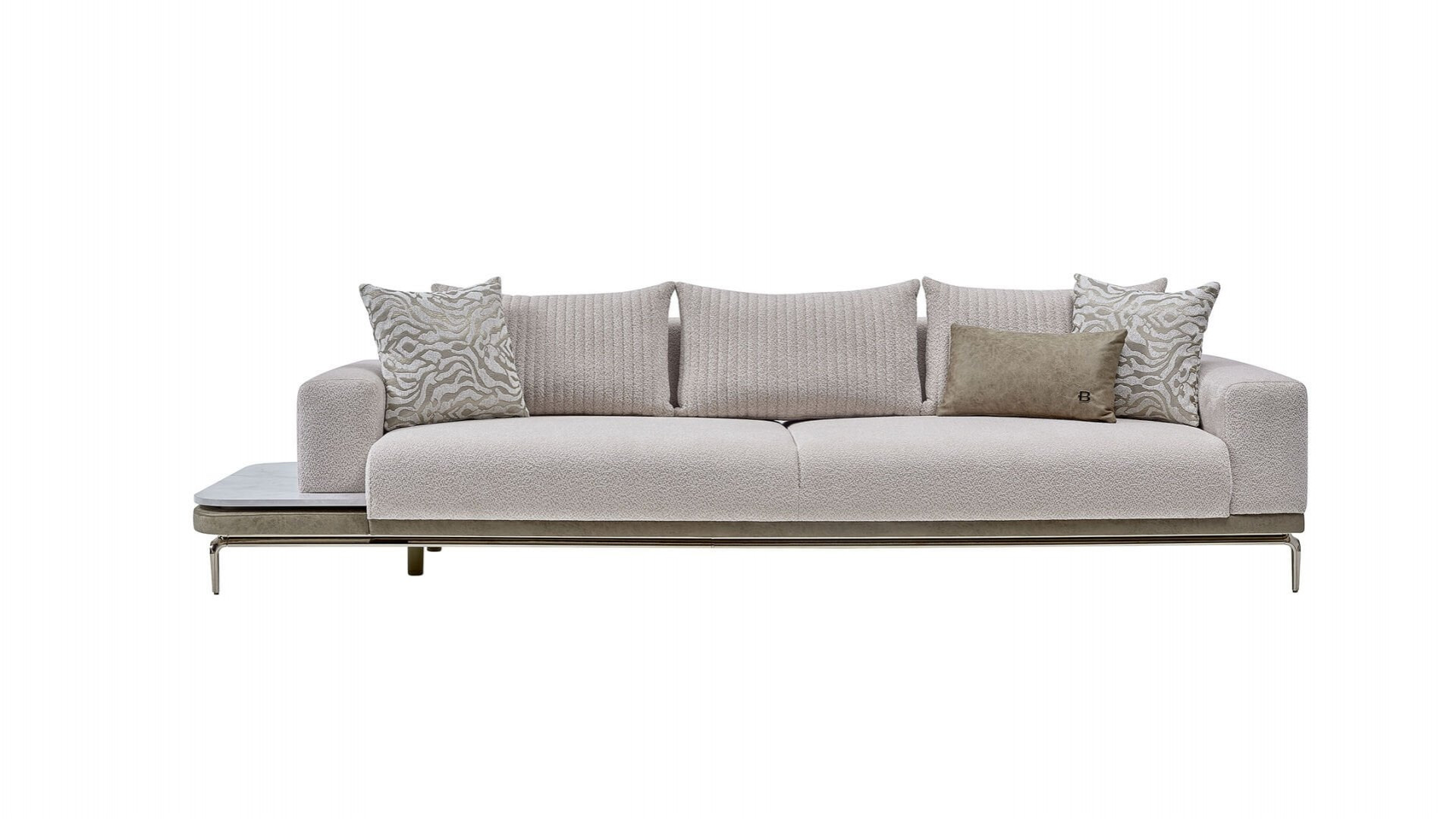 Estella 4er Rechts Sofa - Creme