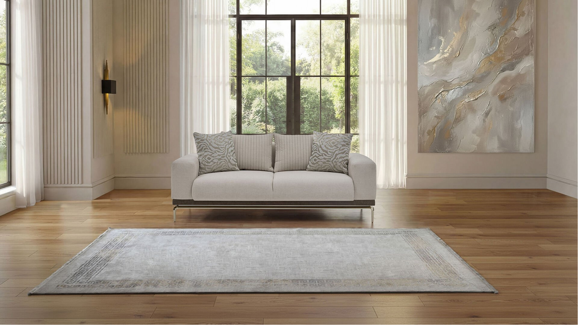 Estella 2er-Sofa - Creme