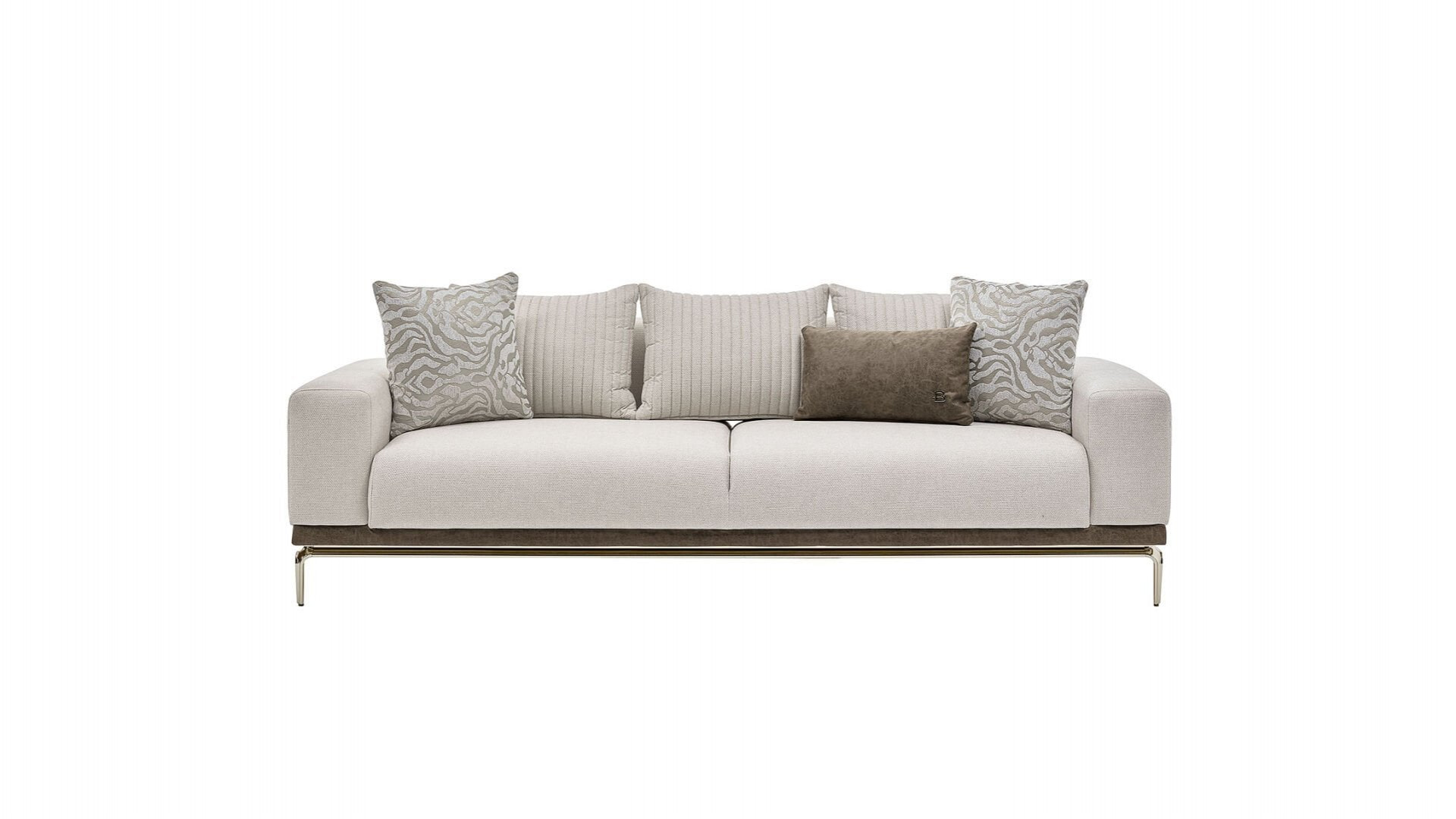 Estella 3er-Sofa - Creme