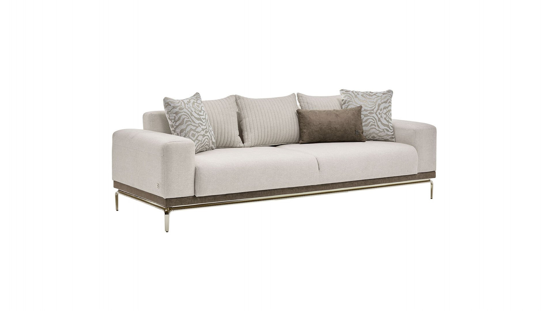 Estella 3er-Sofa - Creme