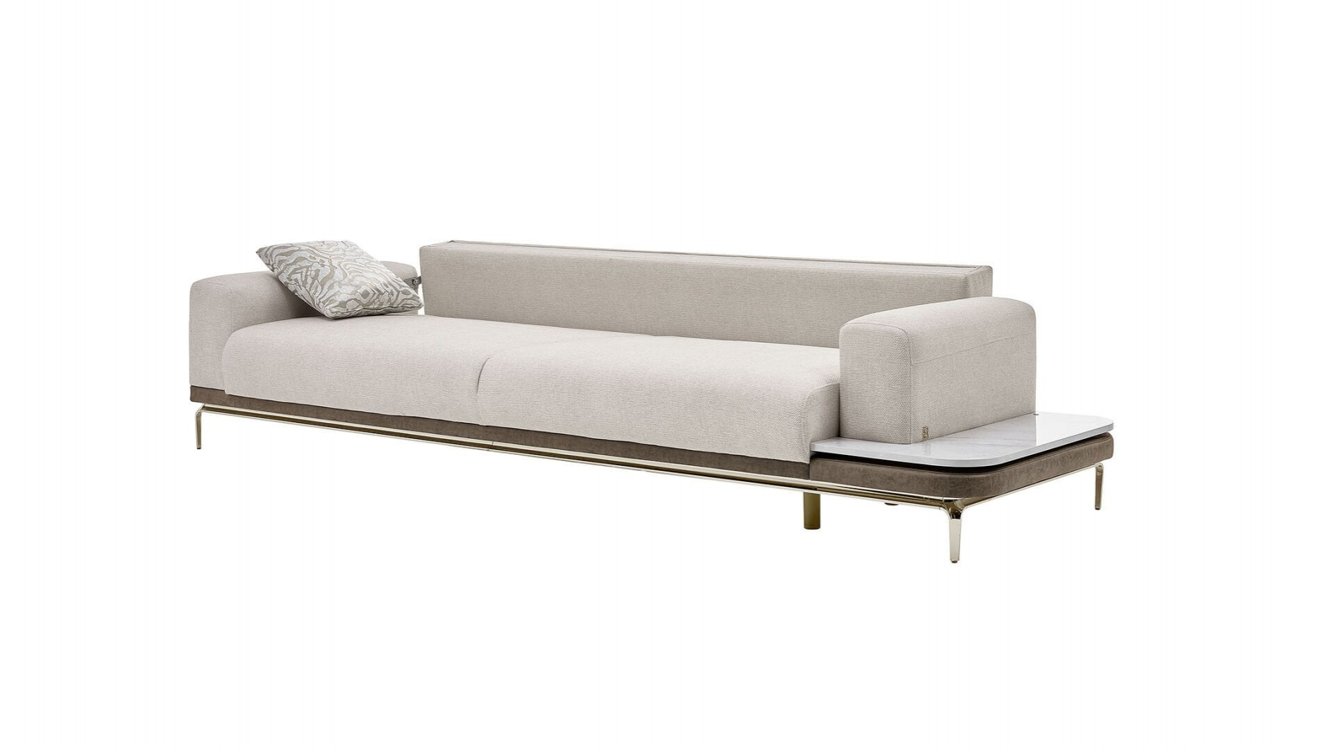 Estella 4er Links Sofa - Creme