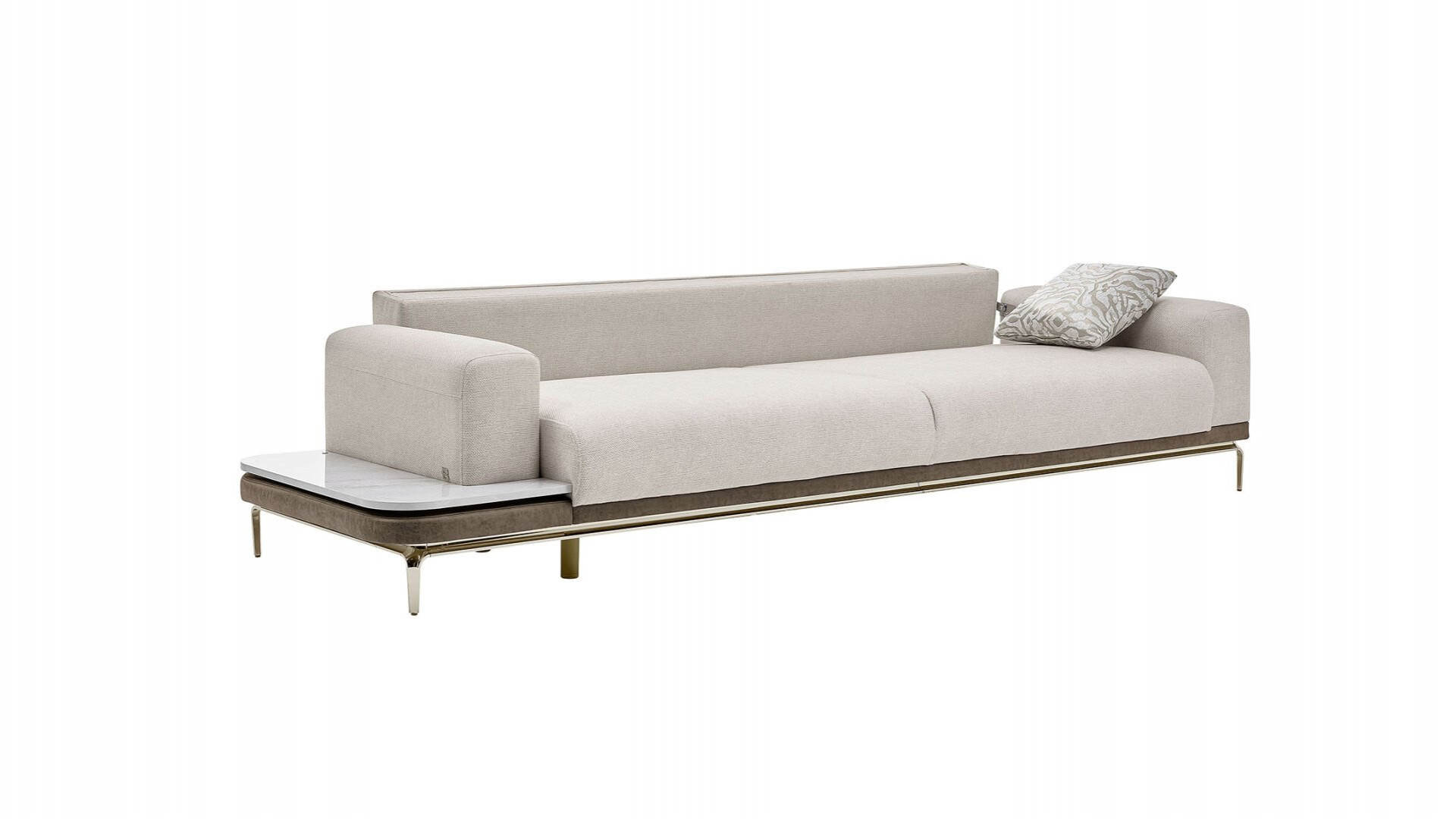 Estella 4er Rechts Sofa - Creme