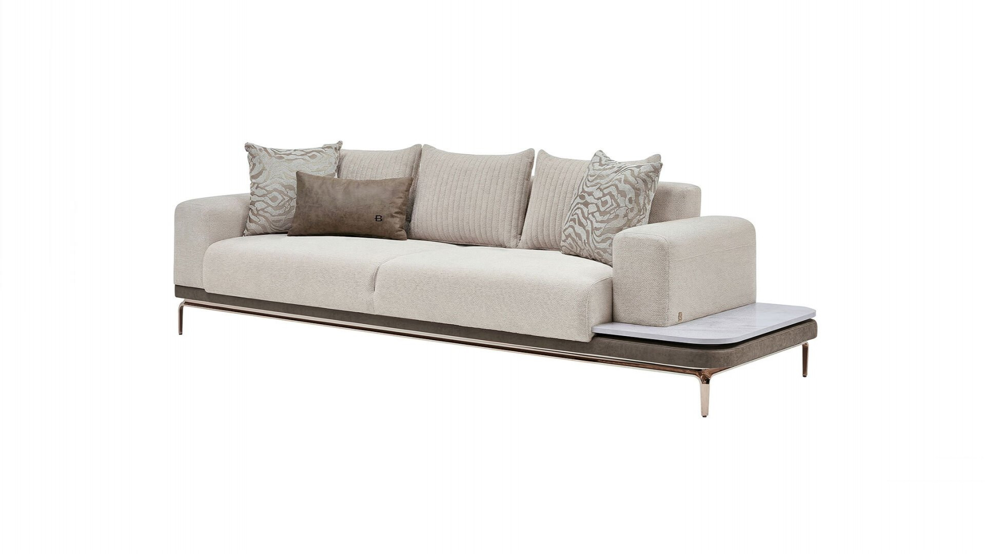 Estella 3er Links Sofa - Creme