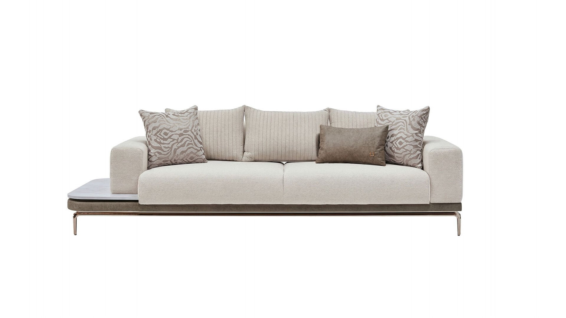 Estella 3er Rechts Sofa - Creme