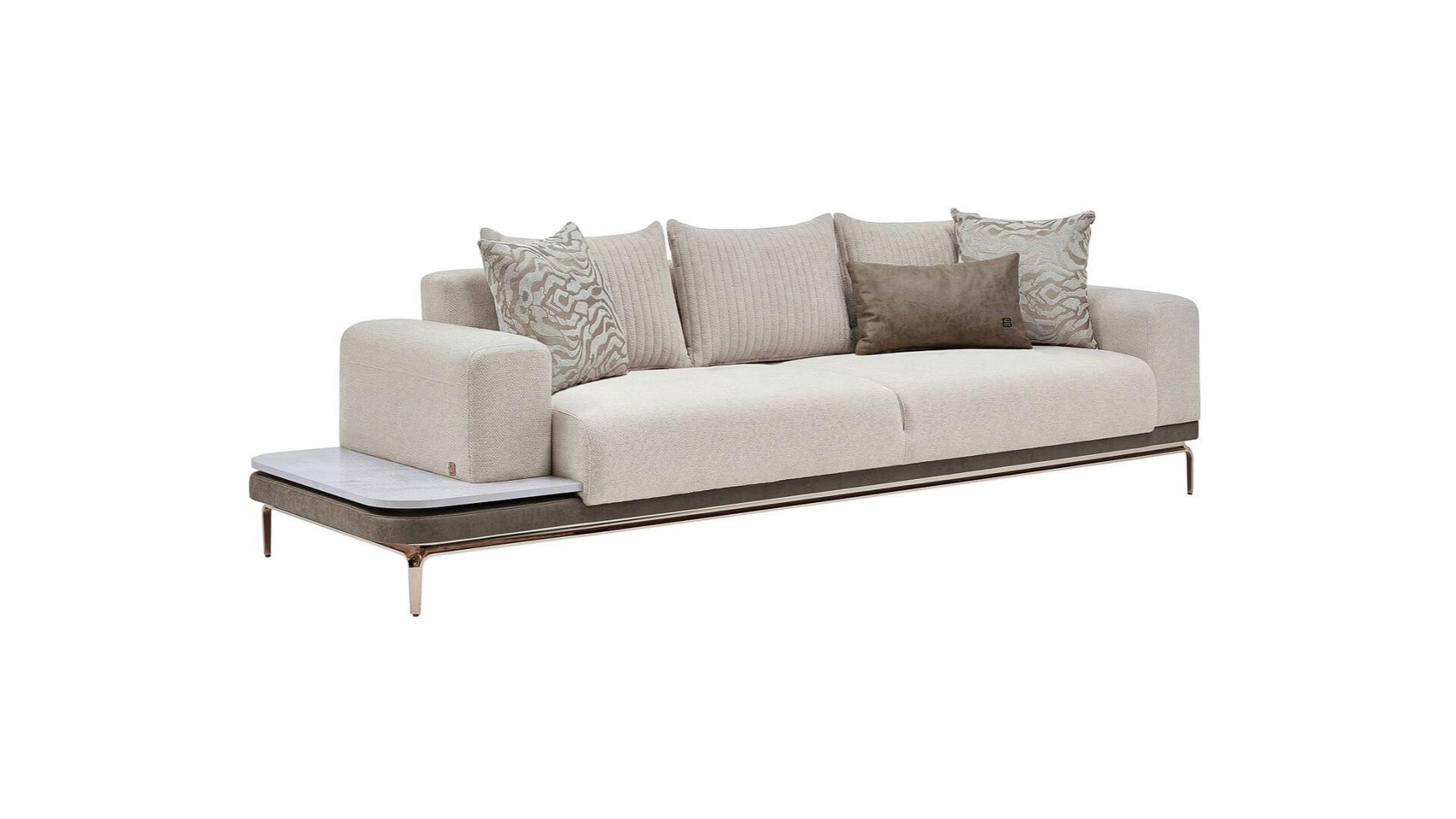 Estella 3er Rechts Sofa - Creme