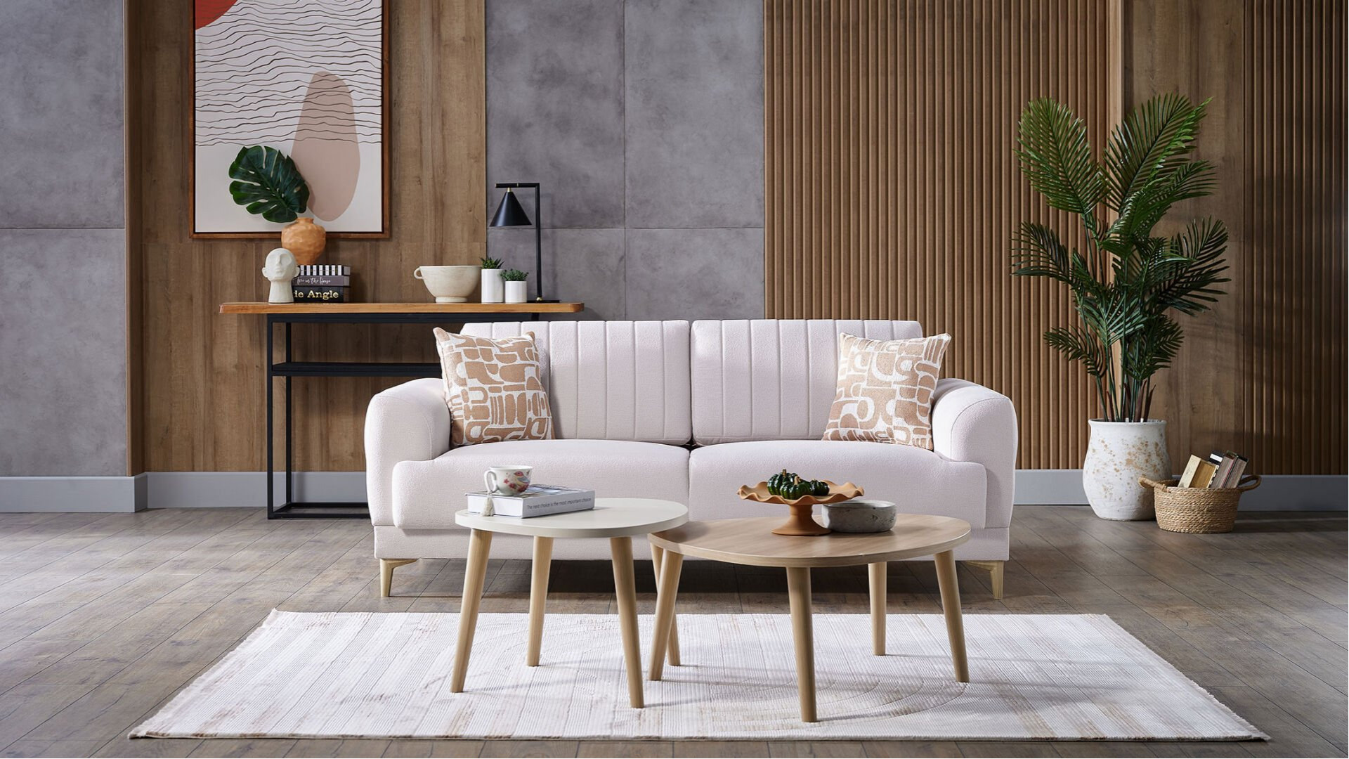 Fiero 2er-Sofa - Beige