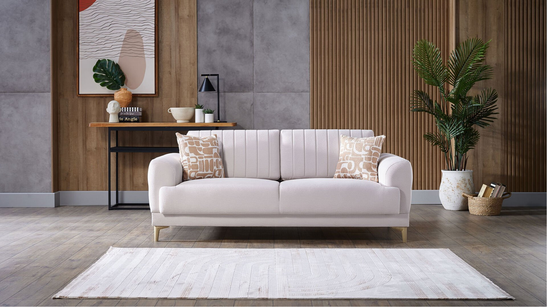 Fiero 2er-Sofa - Beige