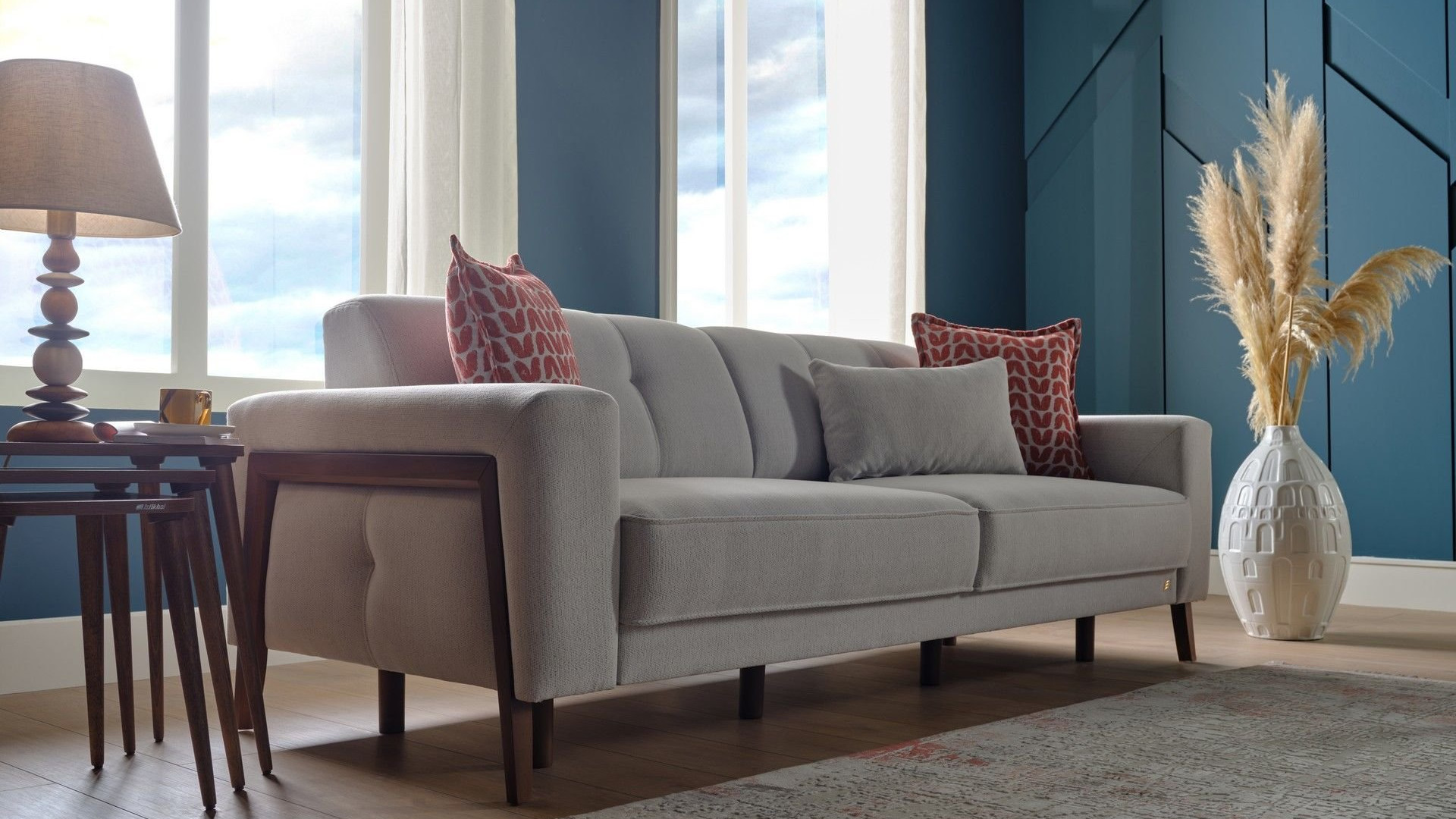 Gina 3-Sitzer Sofa mit Bettfunktion