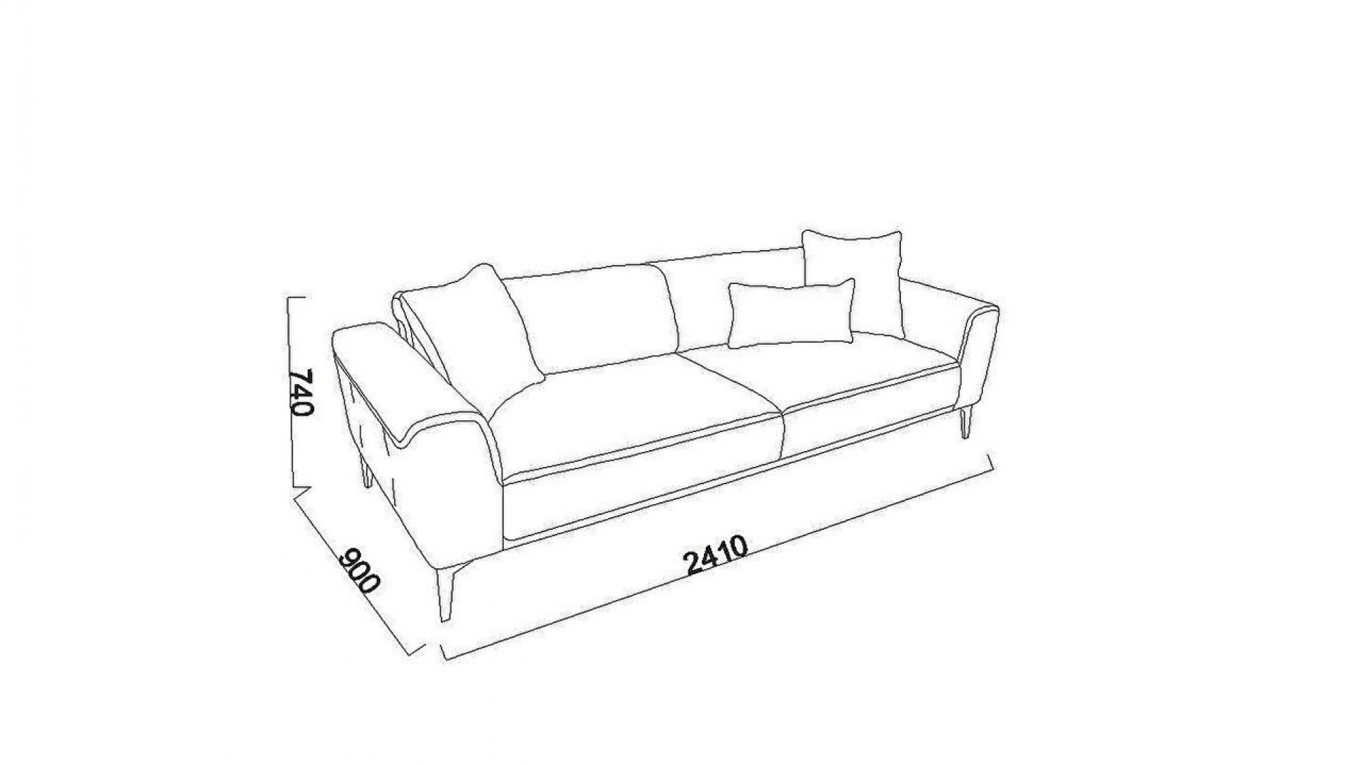 Alvis 3er-Sofa