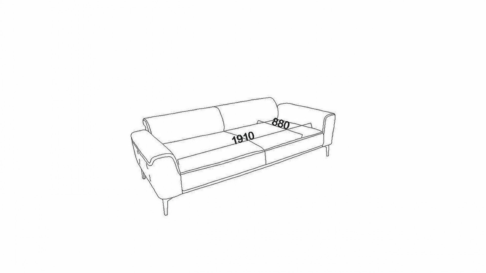 Alvis 3er-Sofa