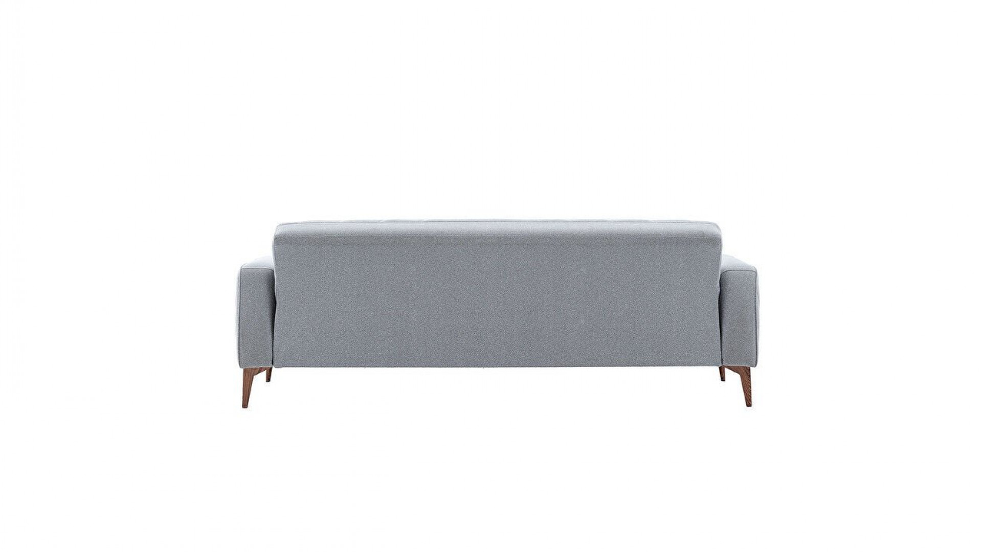 Mathias 3er-Sofa - Blaue Kissen
