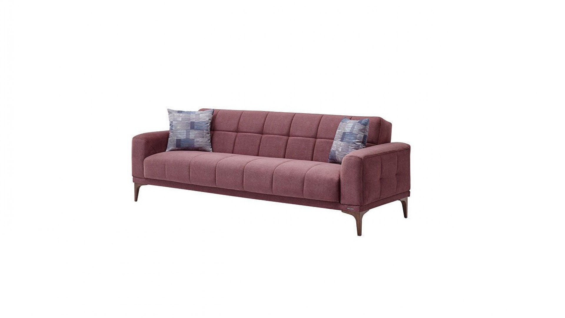 Palermo S 3er-Sofa - Nuss-Füße