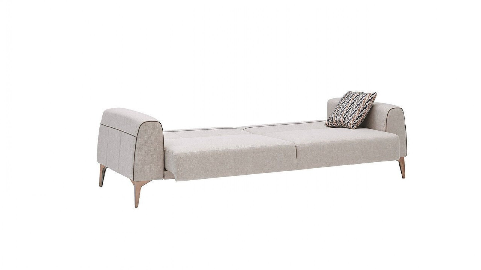 Pandora 3er-Sofa - Senfgelbe Kissen