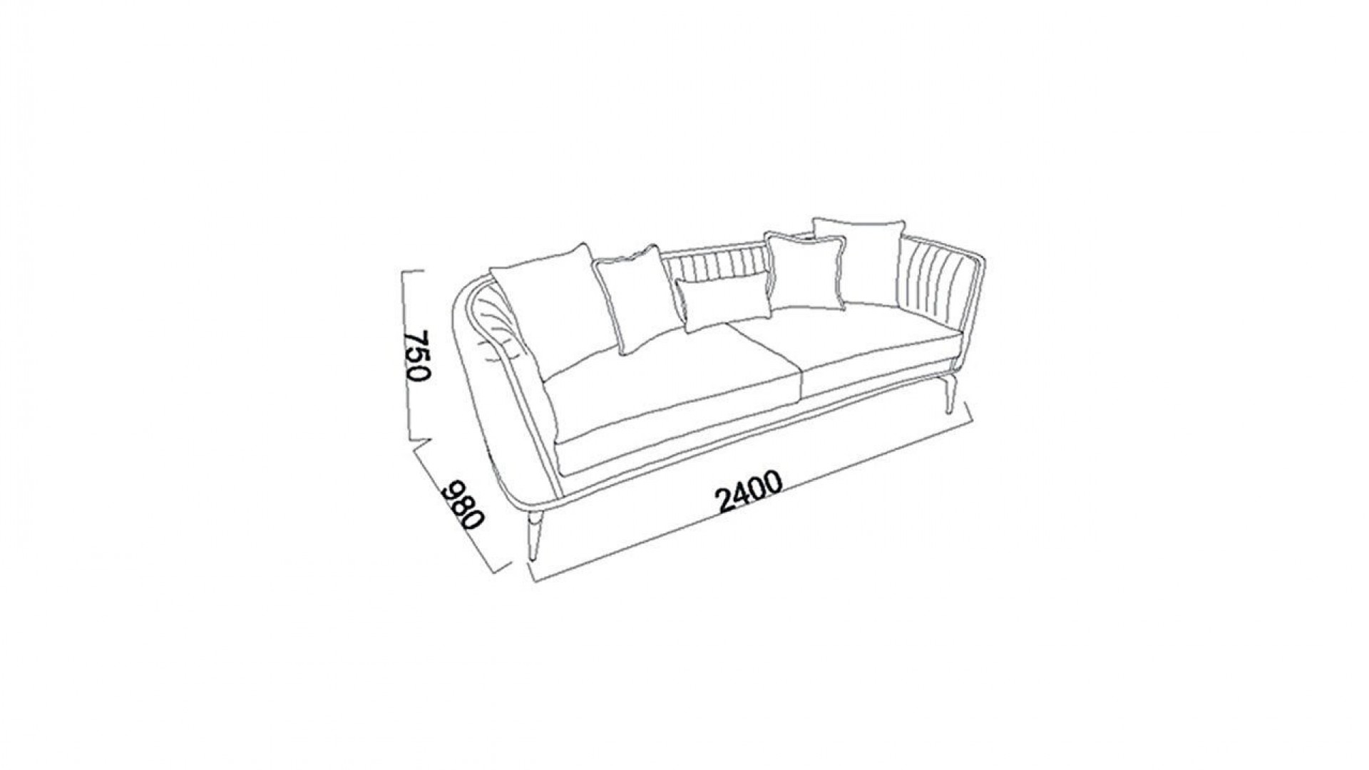 Plaza 3er-Sofa