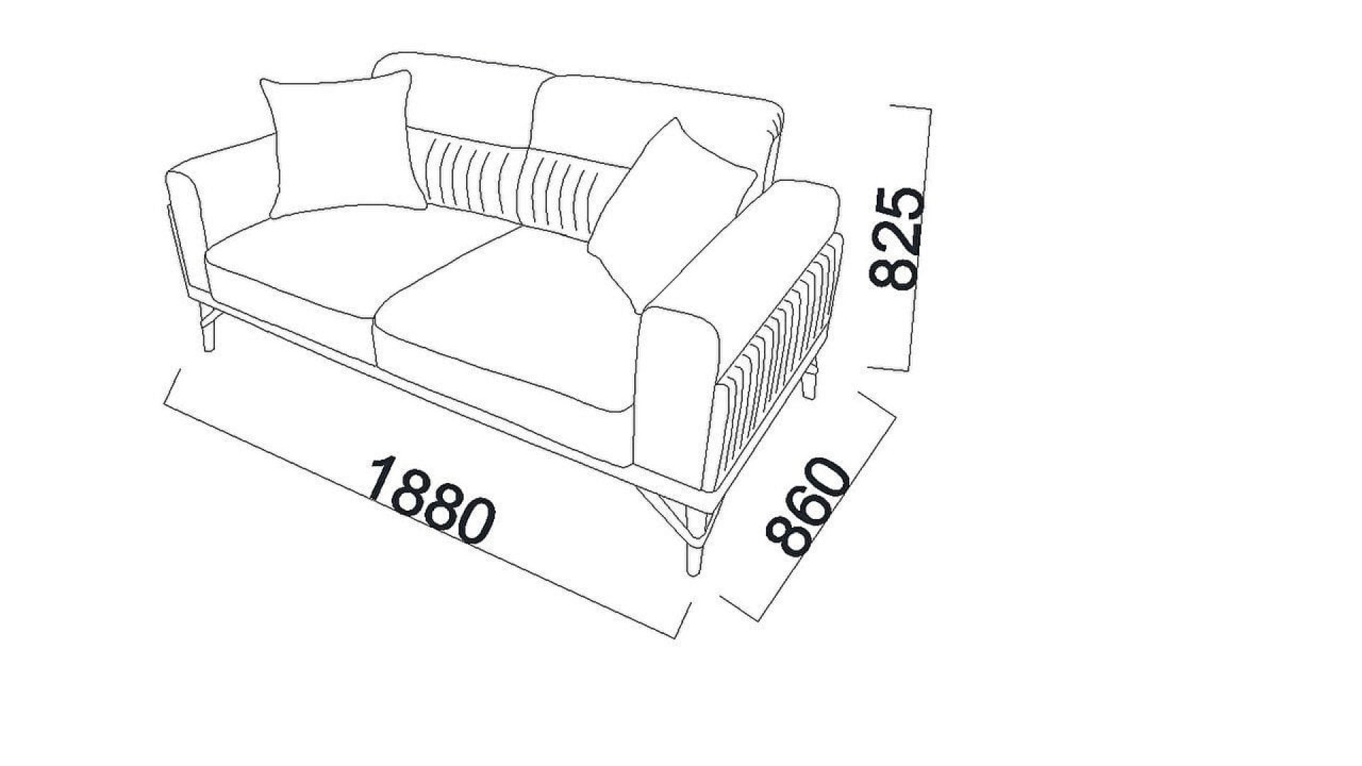 Valencia 2er-Sofa
