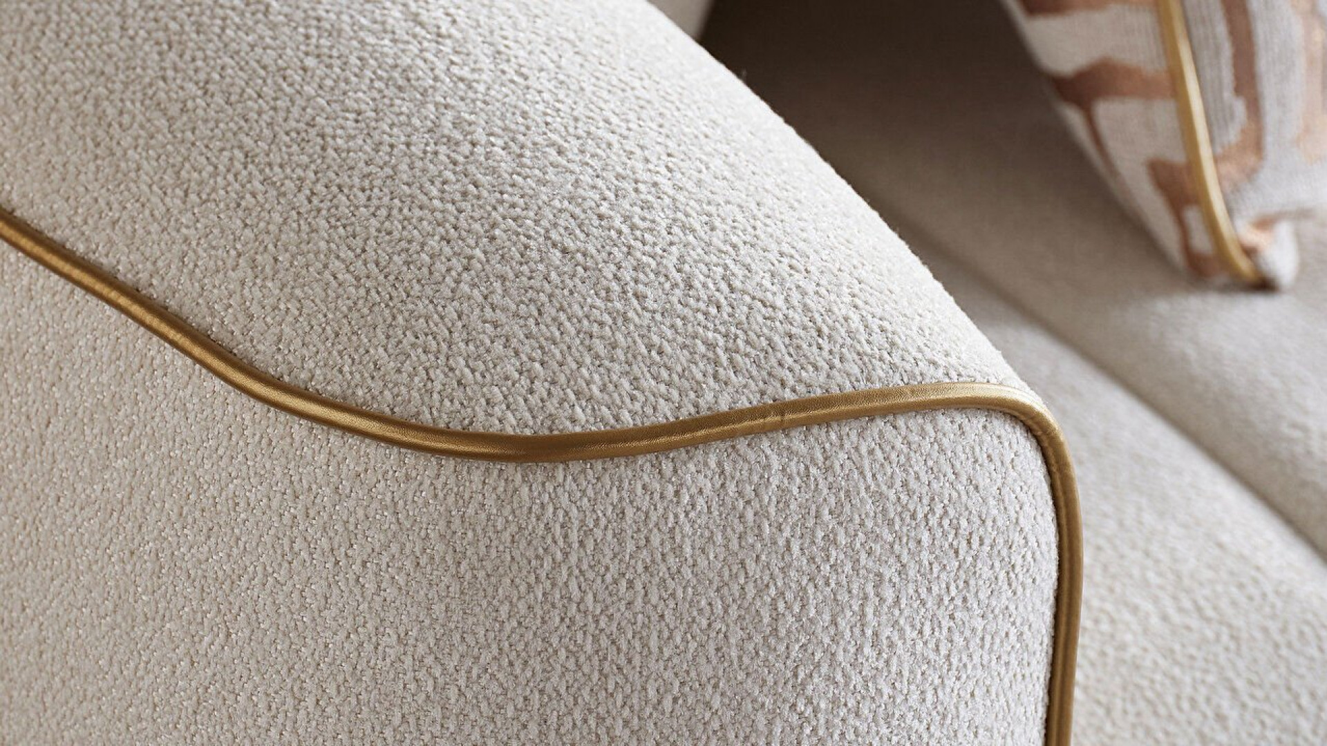 Veronica 3er-Sofa - Creme