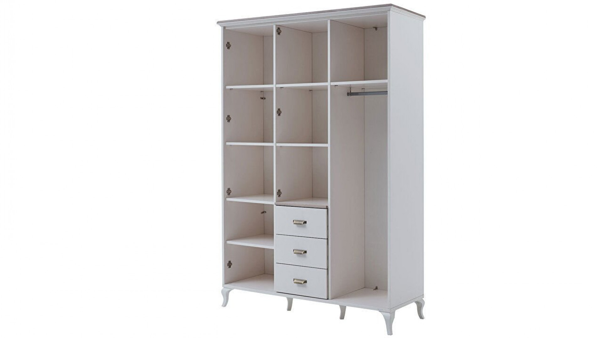 Andera Jugendzimmer 3-türiger Kleiderschrank