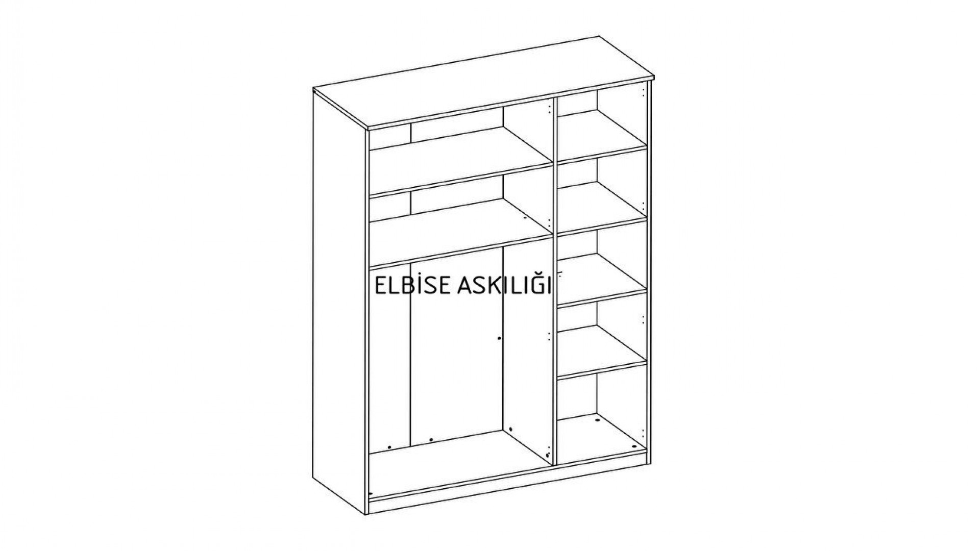 Arles Jugendzimmer 3-türiger Kleiderschrank