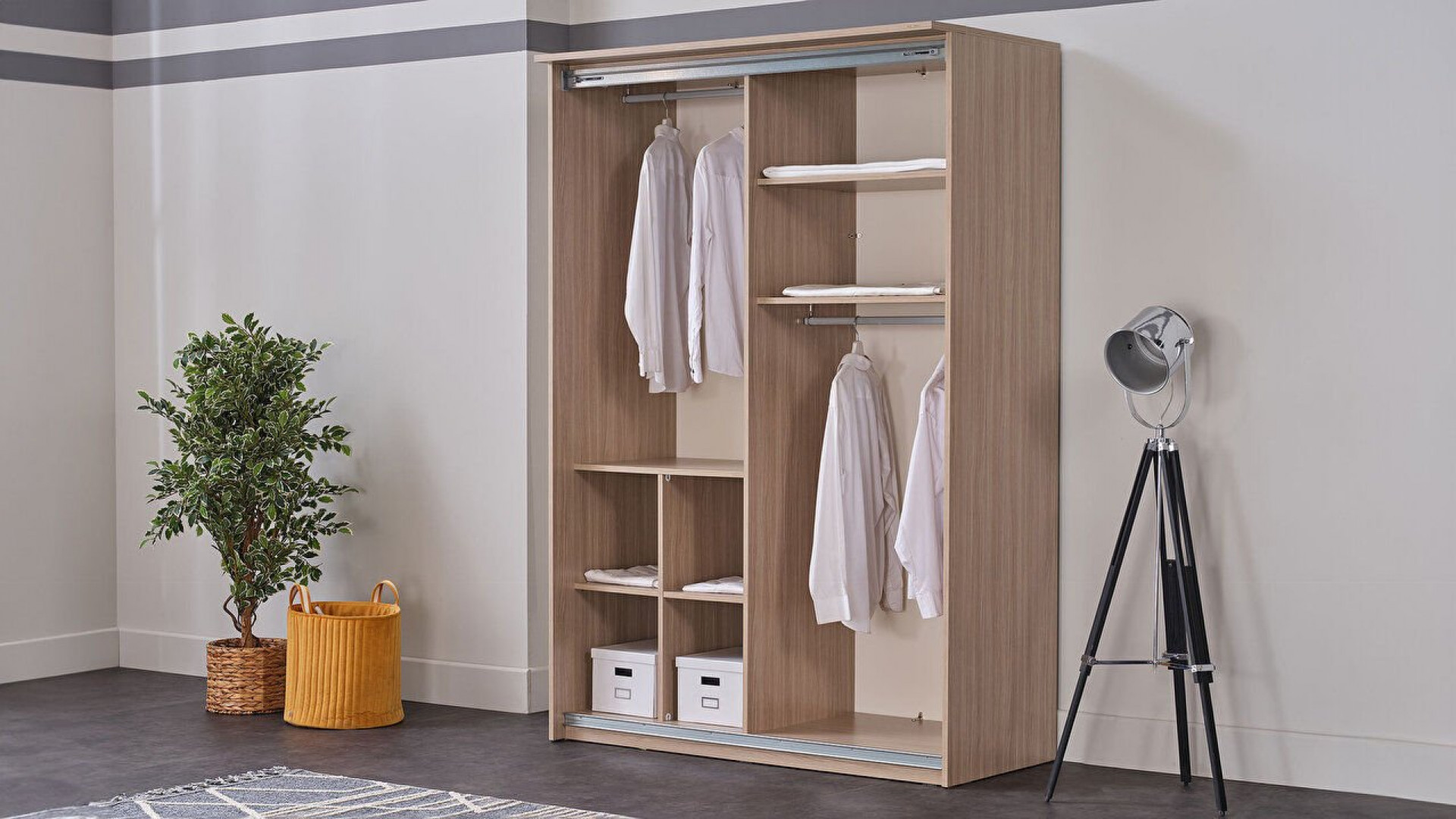 Arles Jugendzimmer Schiebetür-Kleiderschrank