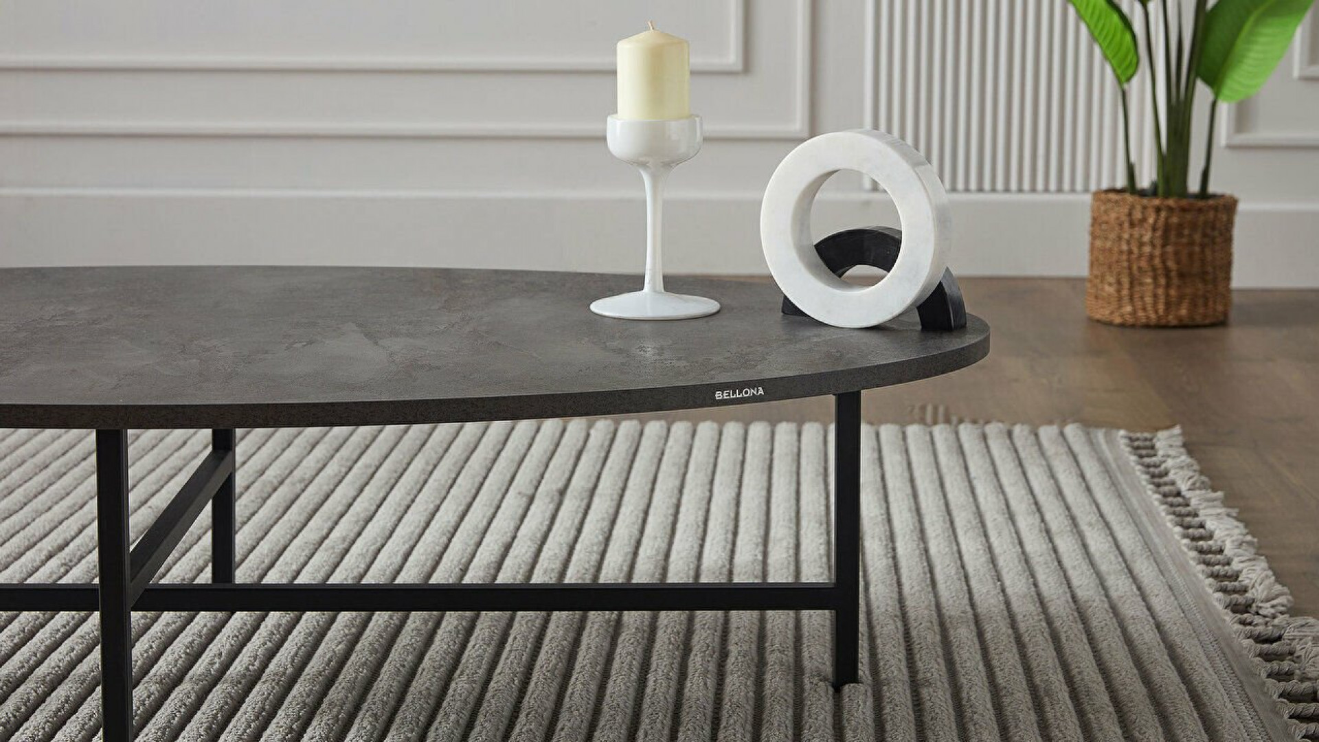 Egos Couchtisch - Marmor Grau