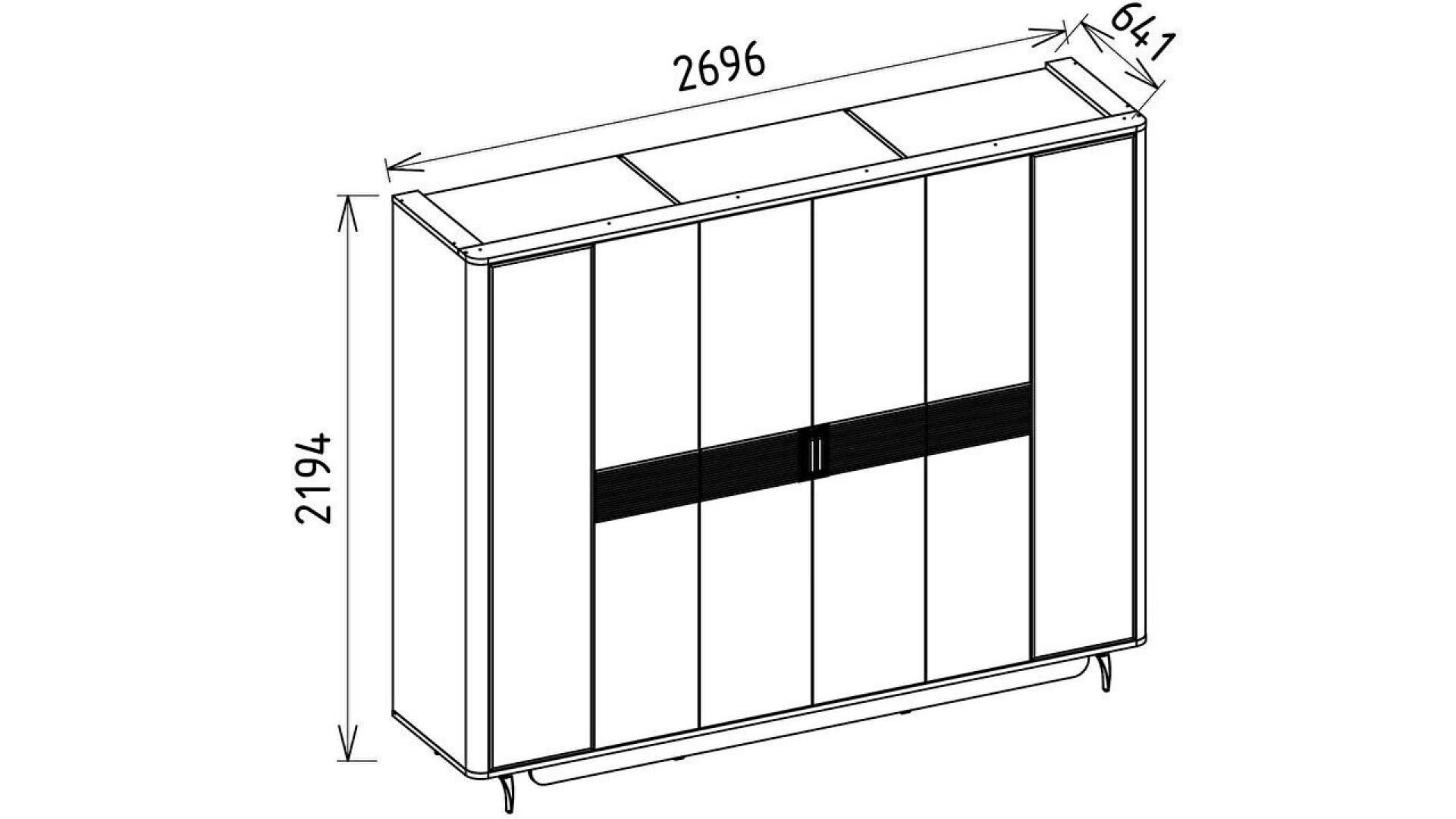 Larissa 6-türiger Schrank