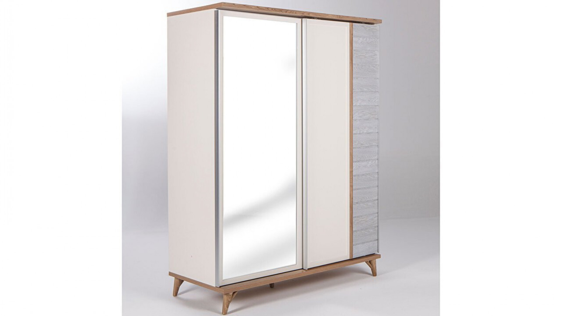 Mavenna Jugendzimmer Schiebetür-Kleiderschrank