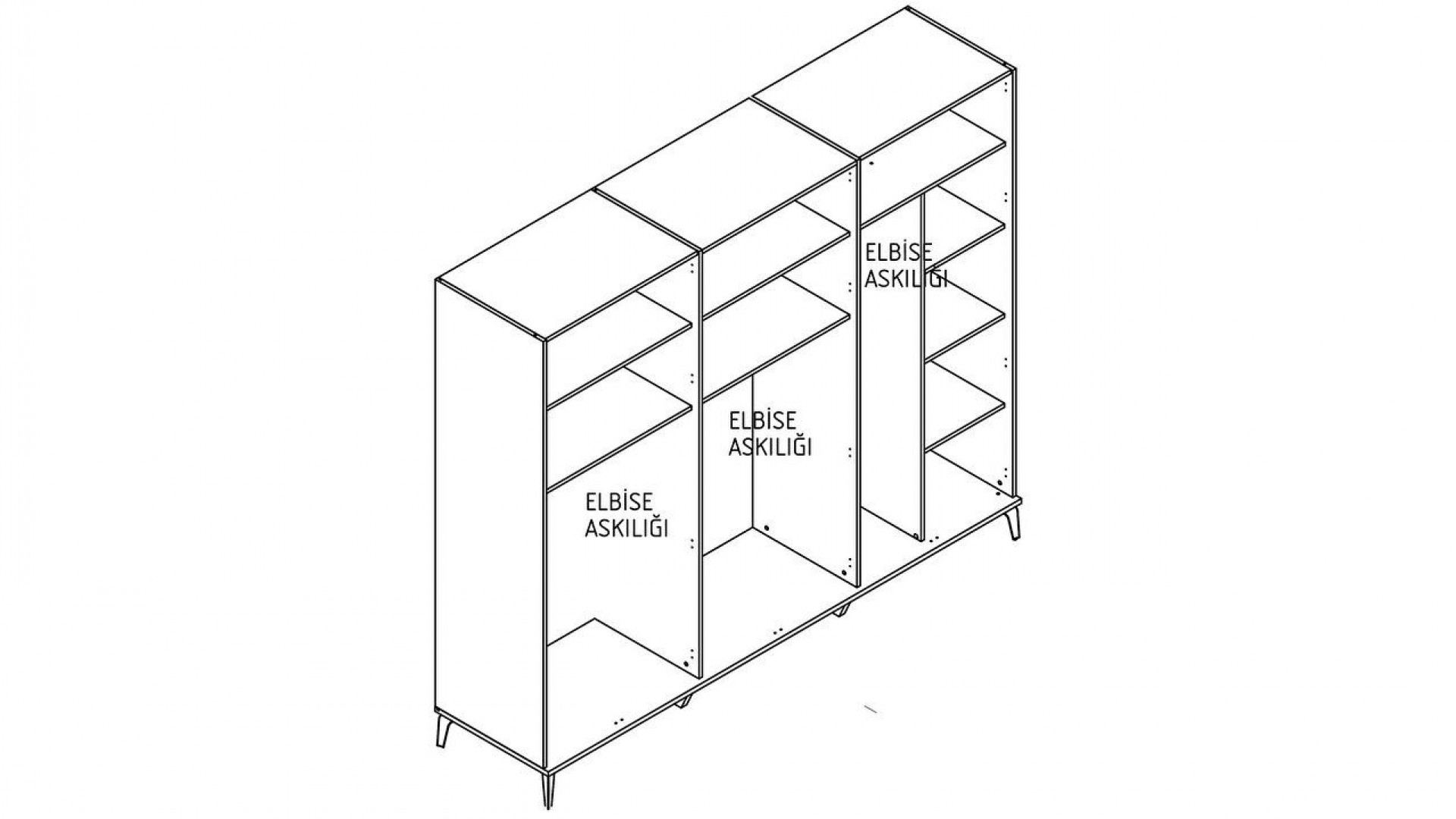 Palermo 6-türiger Schrank