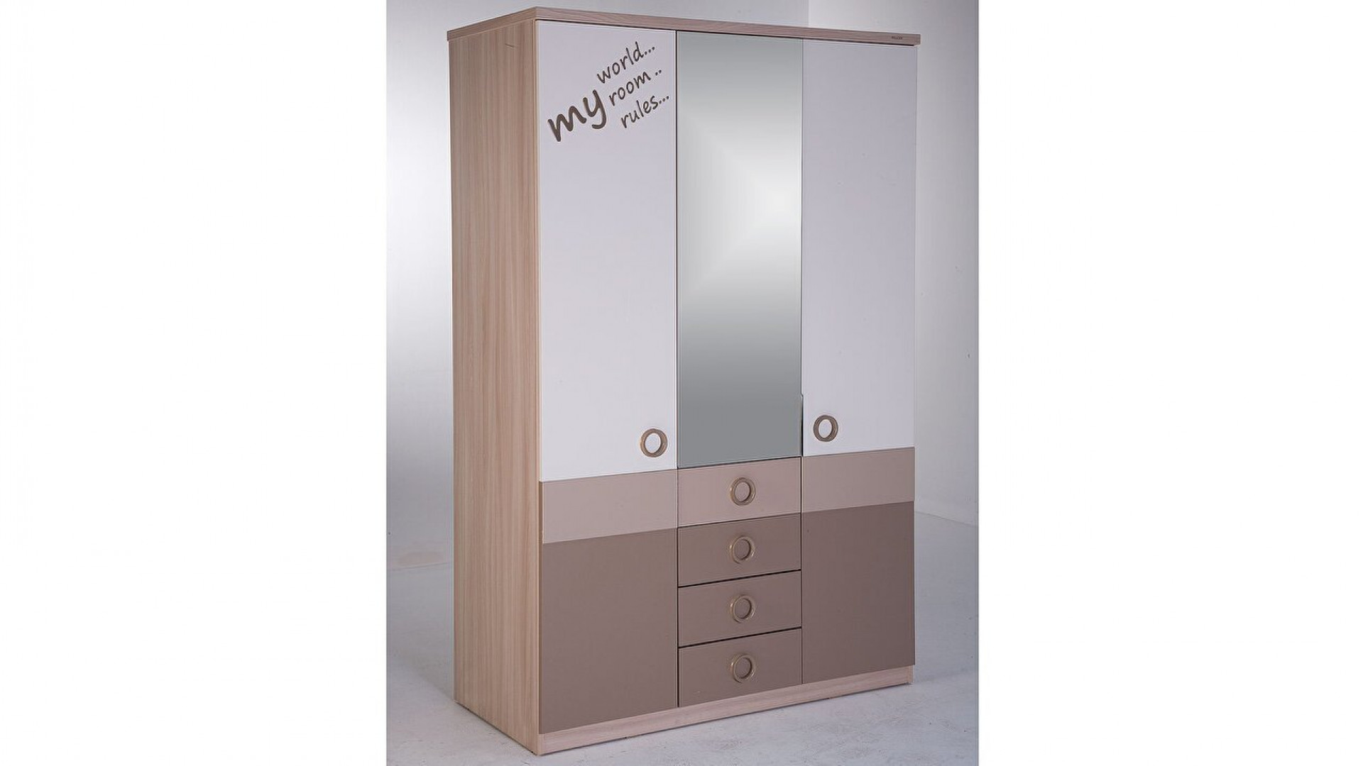 Portivo 3-türiger Kleiderschrank