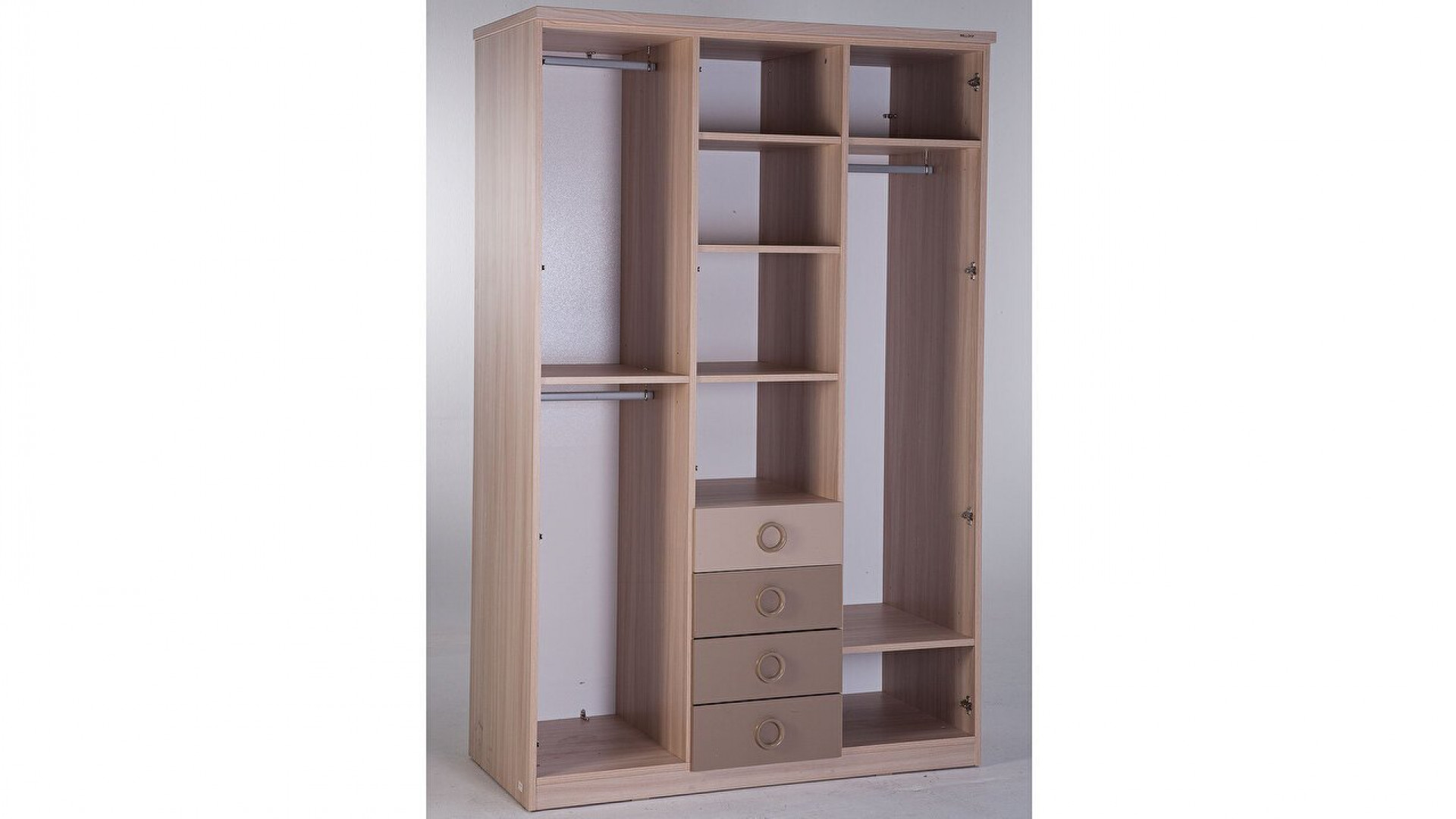 Portivo 3-türiger Kleiderschrank