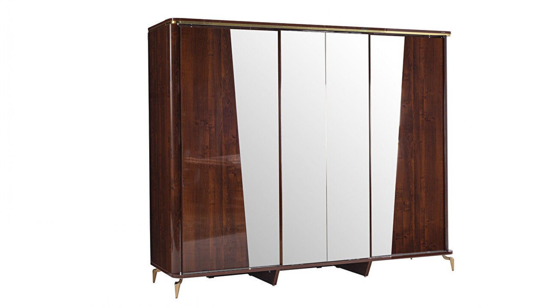 Plaza Schwebetürenschrank - Eiche