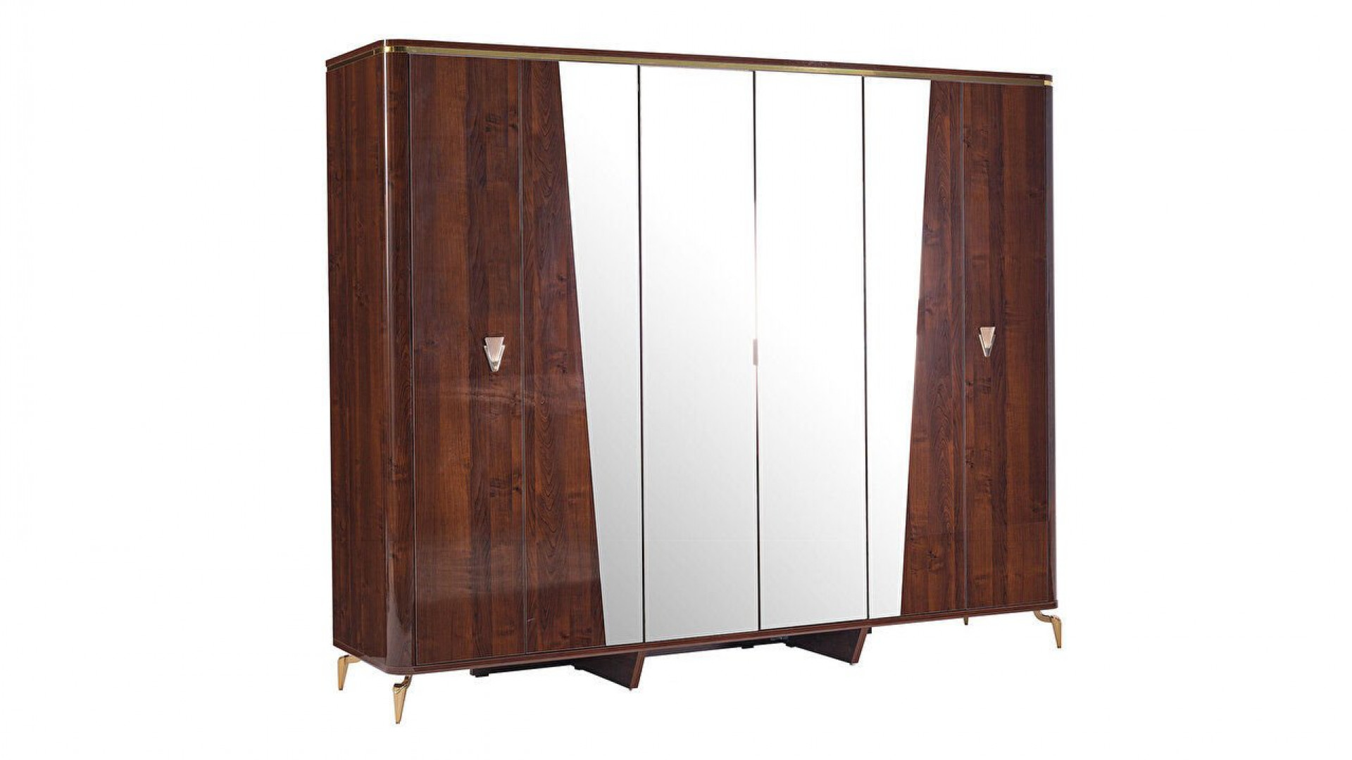 Plaza 6-türiger Schrank - Eiche